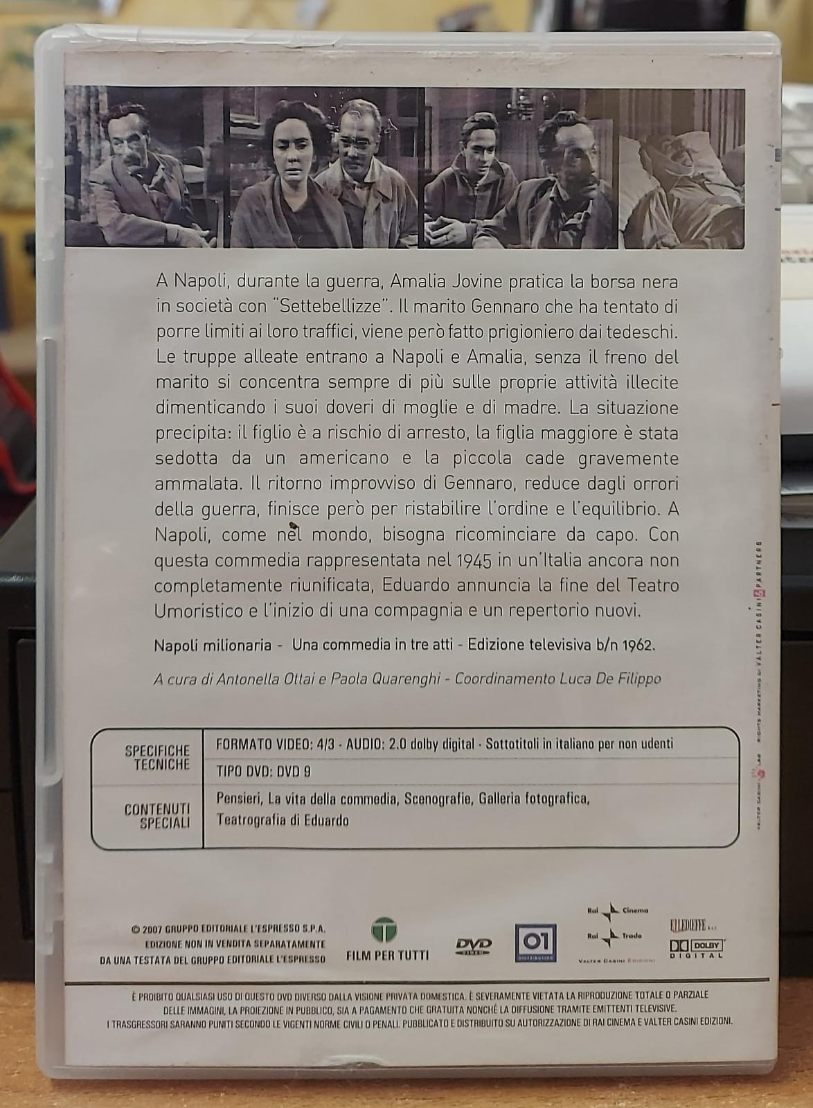 NAPOLI MILIONARIA - COMMEDIA IN TRE ATTI