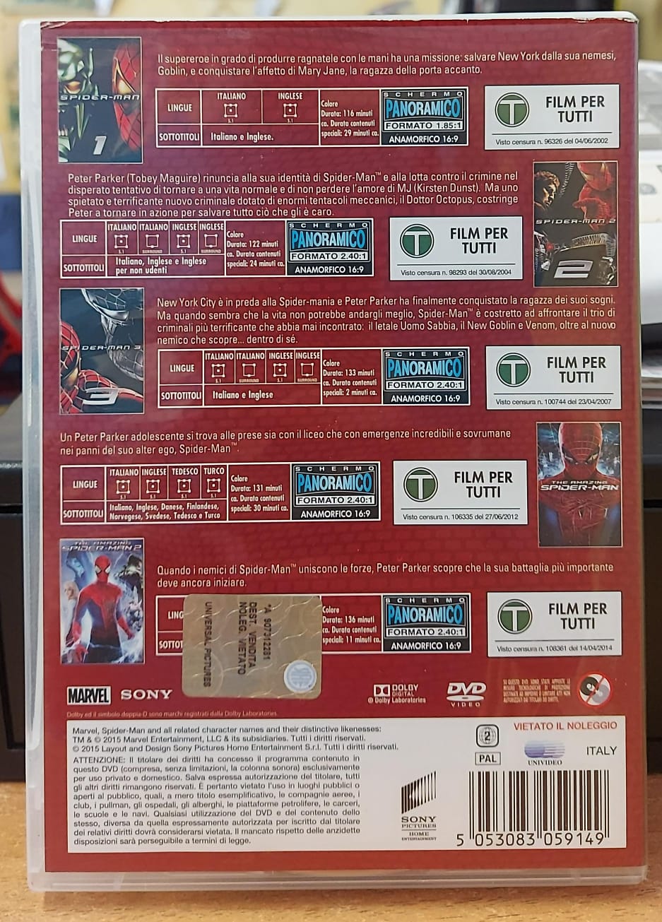 SPIDER-MAN COLLECTION I 5 FILM