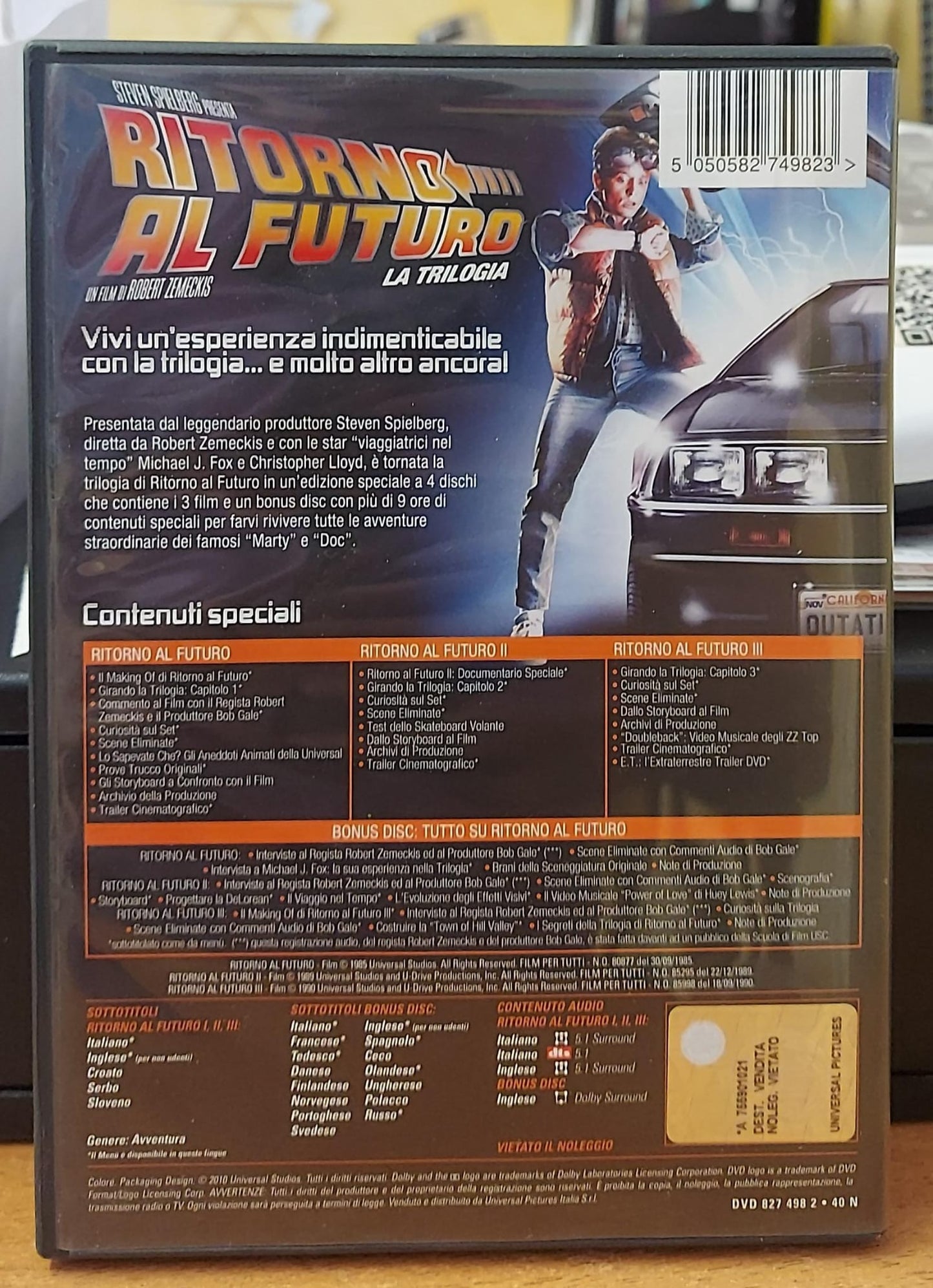 RITORNO AL FUTURO LA TRILOGIA - 4 DVD