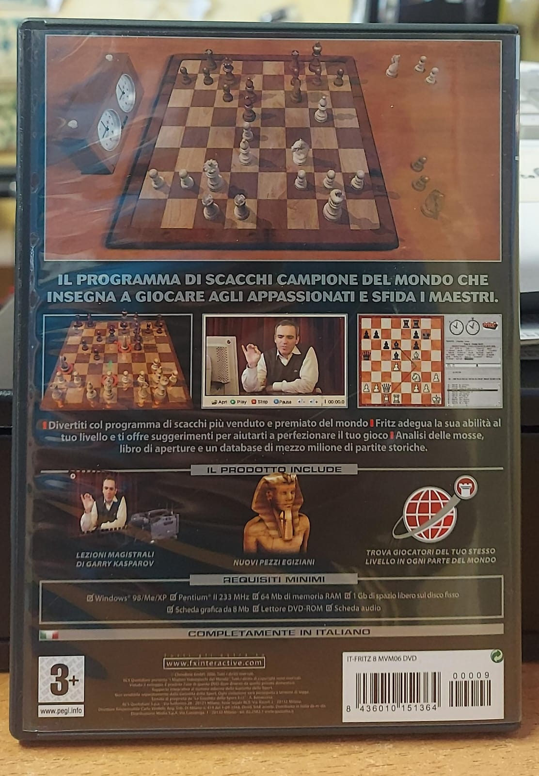 FRITZ 8 SCACCHI CON KASPAROV