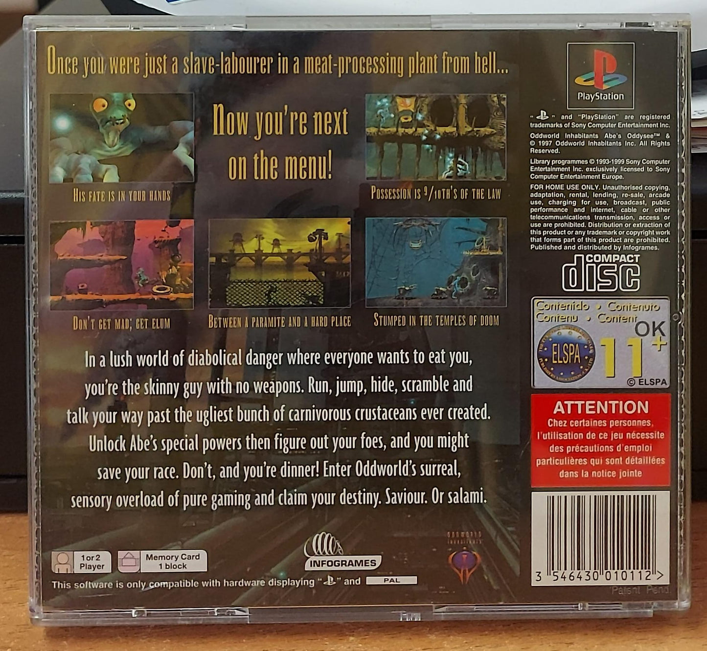 ODDWORLD ABE'S ODDYSEE - LINGUA INGLESE