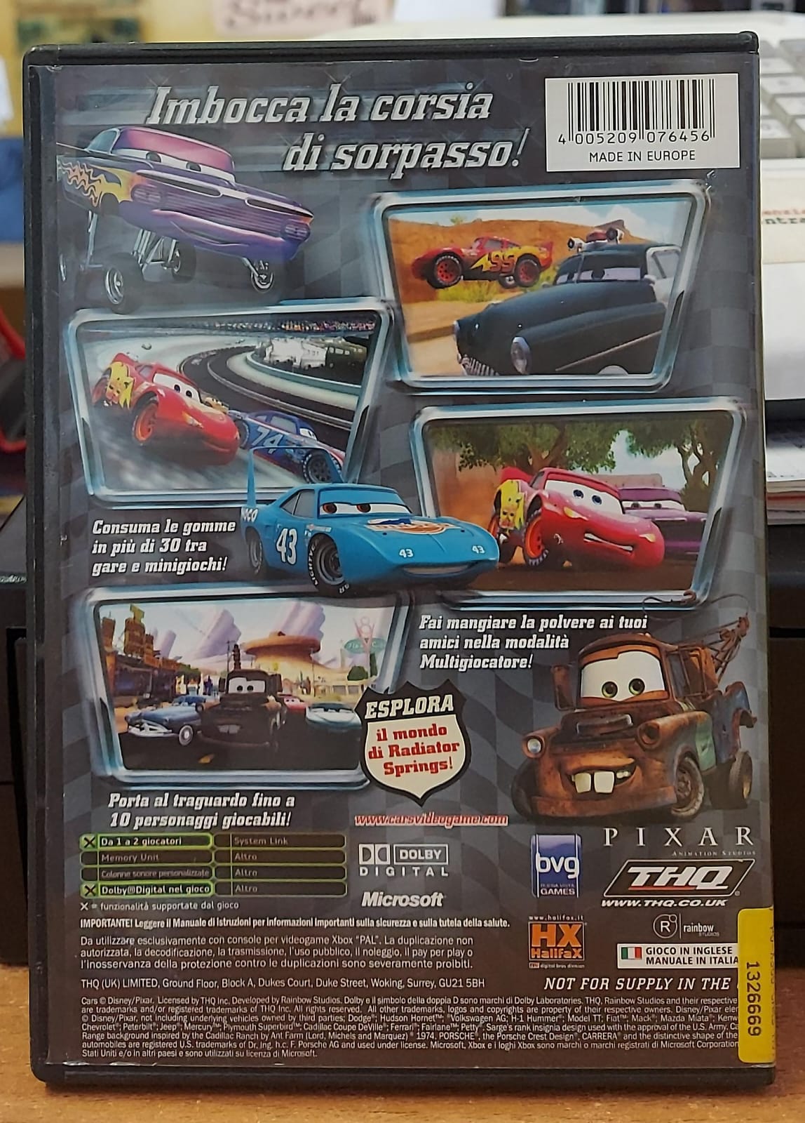 CARS MOTORI RUGGENTI