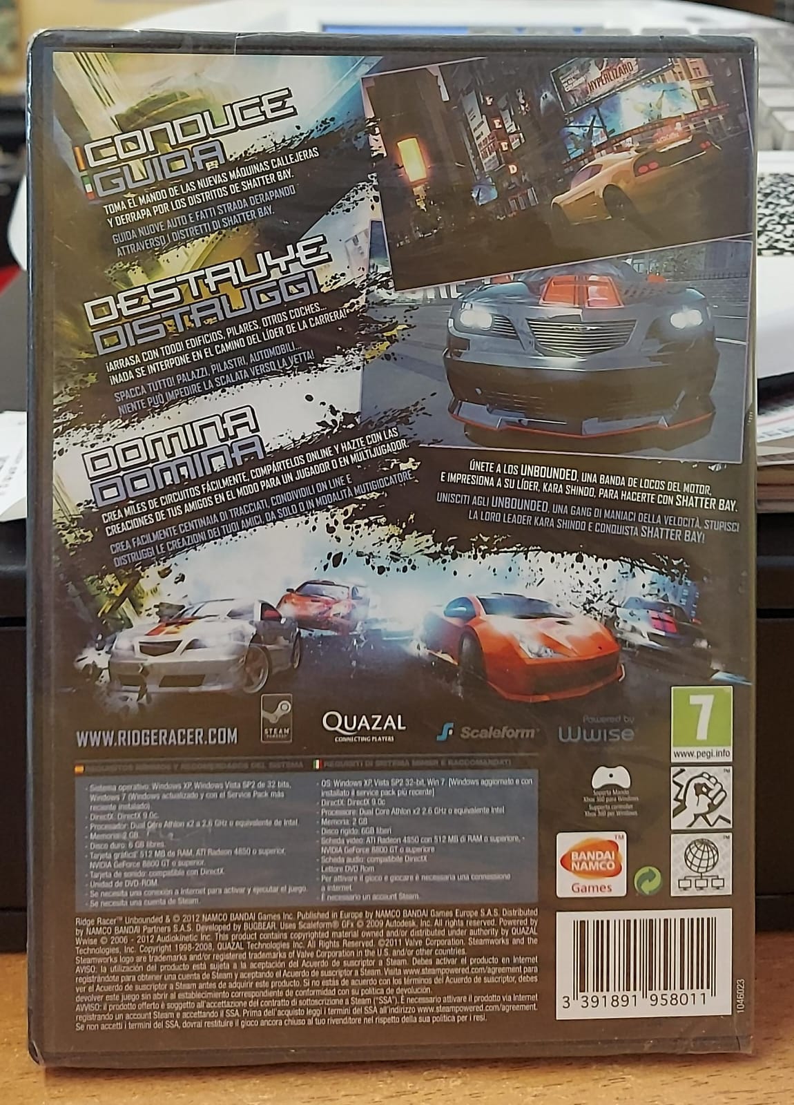 RIDGE RACER UNBOUNDED - NUOVO MAI APERTO
