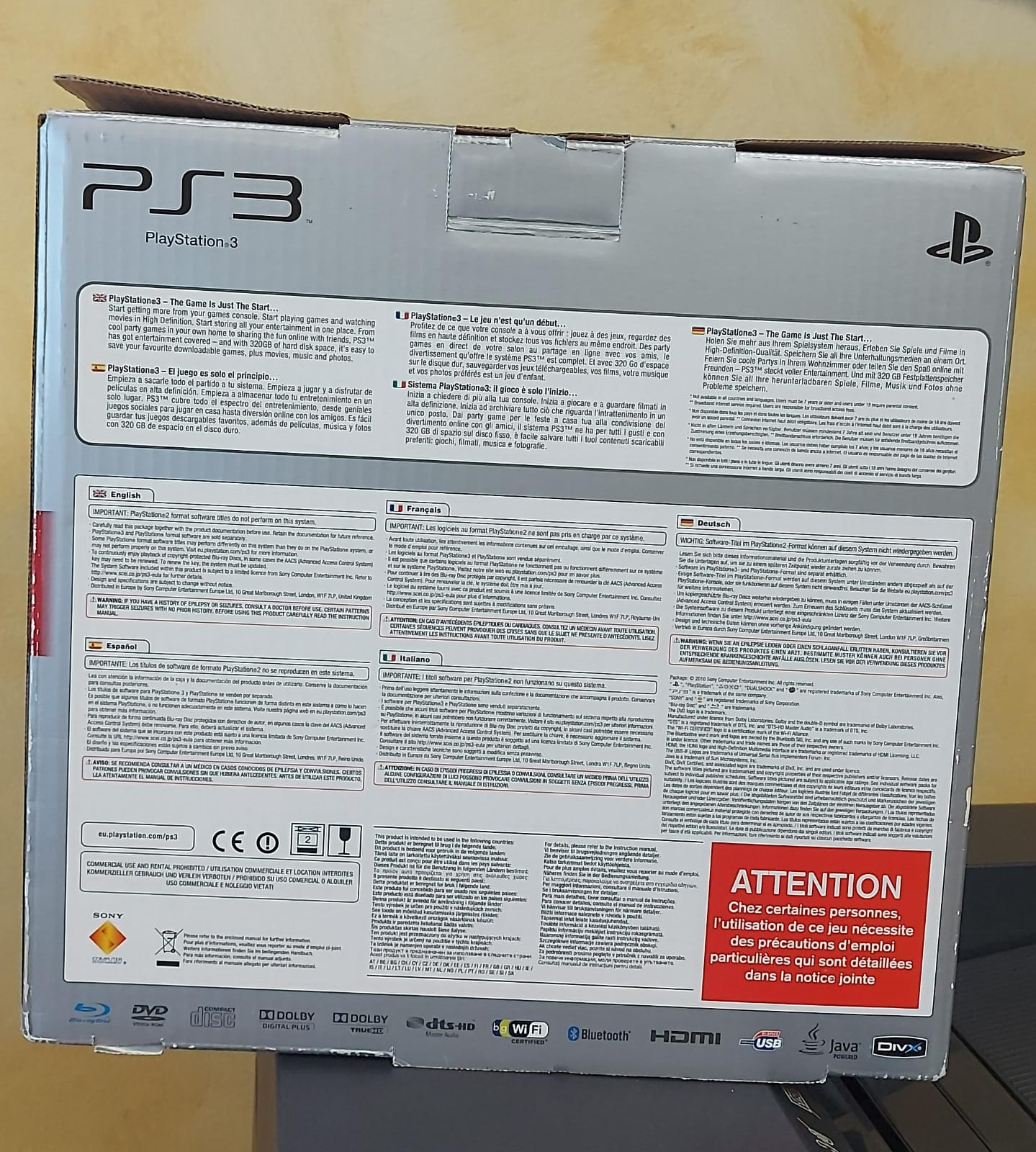 PLAYSTATION 3 320GB + 2 JOYPAD SONY + COMPLETA DI TUTTO