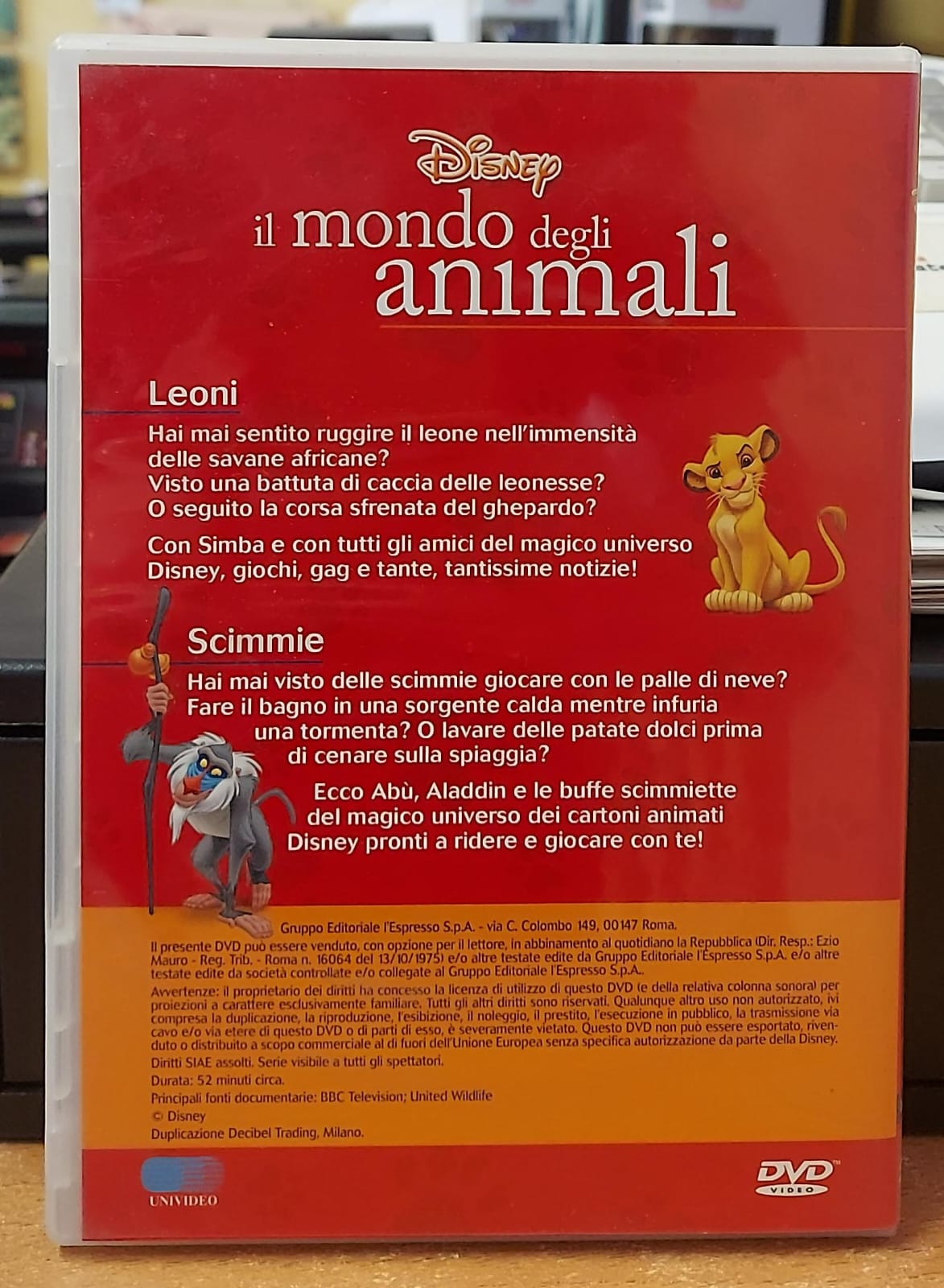 IL MONDO DEGLI ANIMALI - LEONI E SCIMMIE