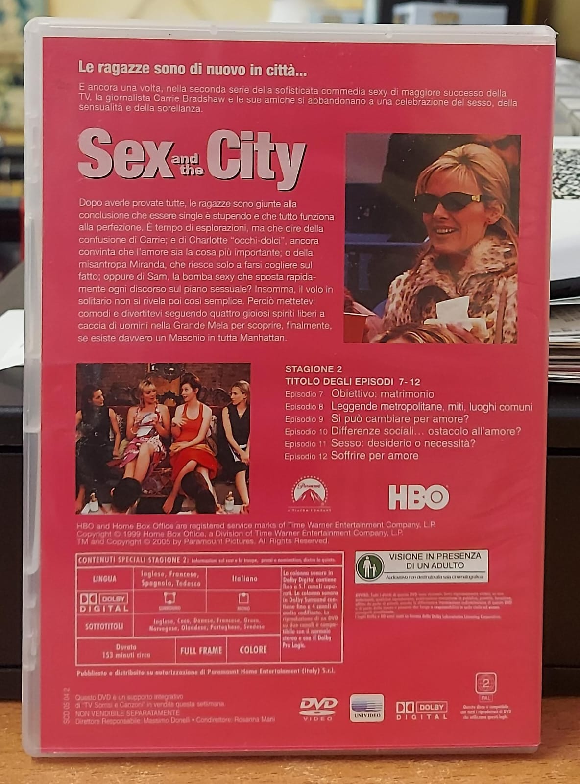 SEX AND THE CITY STAGIONE 2 EPISODI 7-12