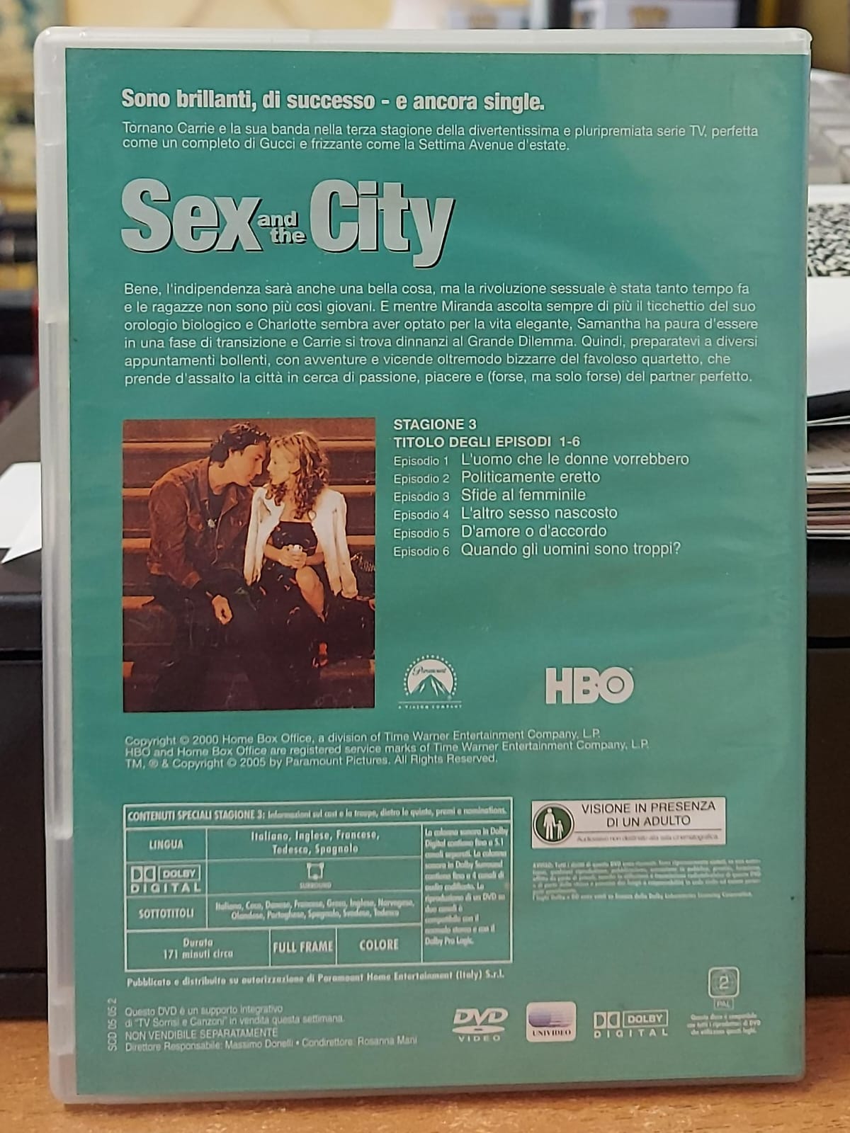 SEX AND THE CITY STAGIONE 3 EPISODI 1-6