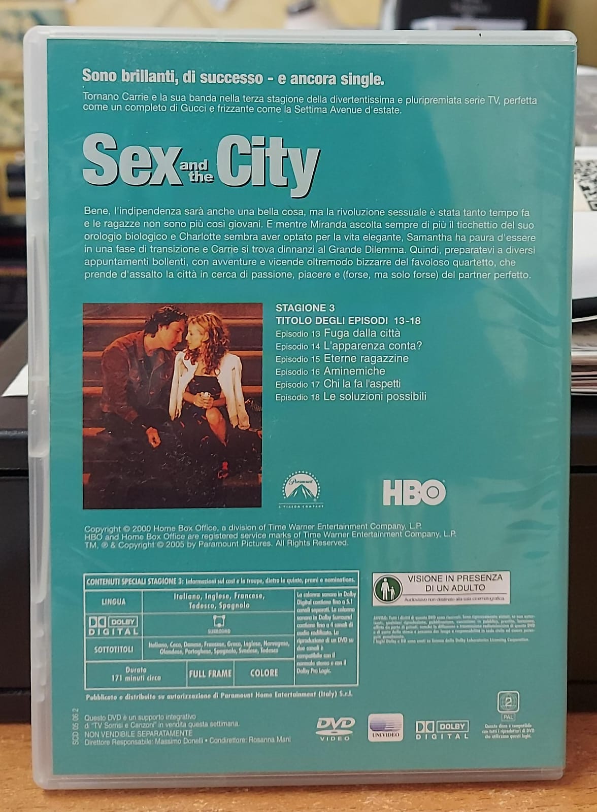 SEX AND THE CITY STAGIONE 3 EPISODI 13-18