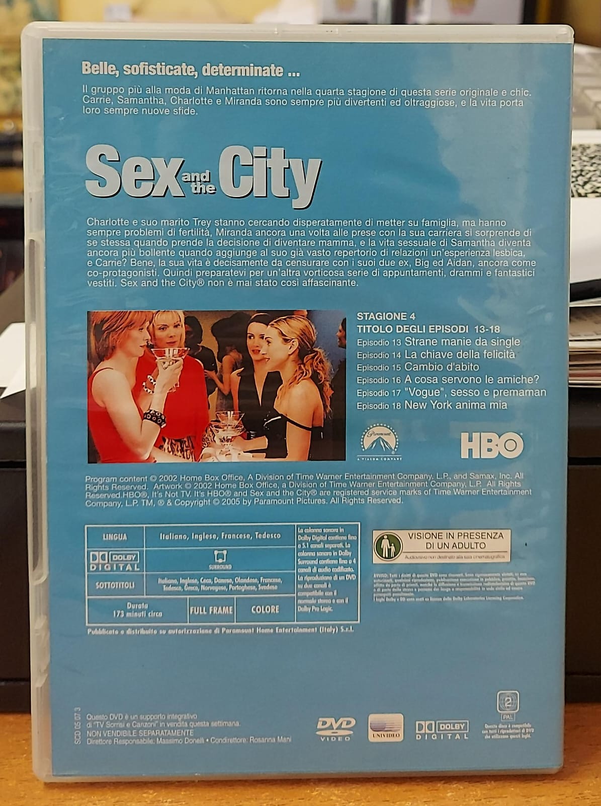 SEX AND THE CITY STAGIONE 4 EPISODI 13-18