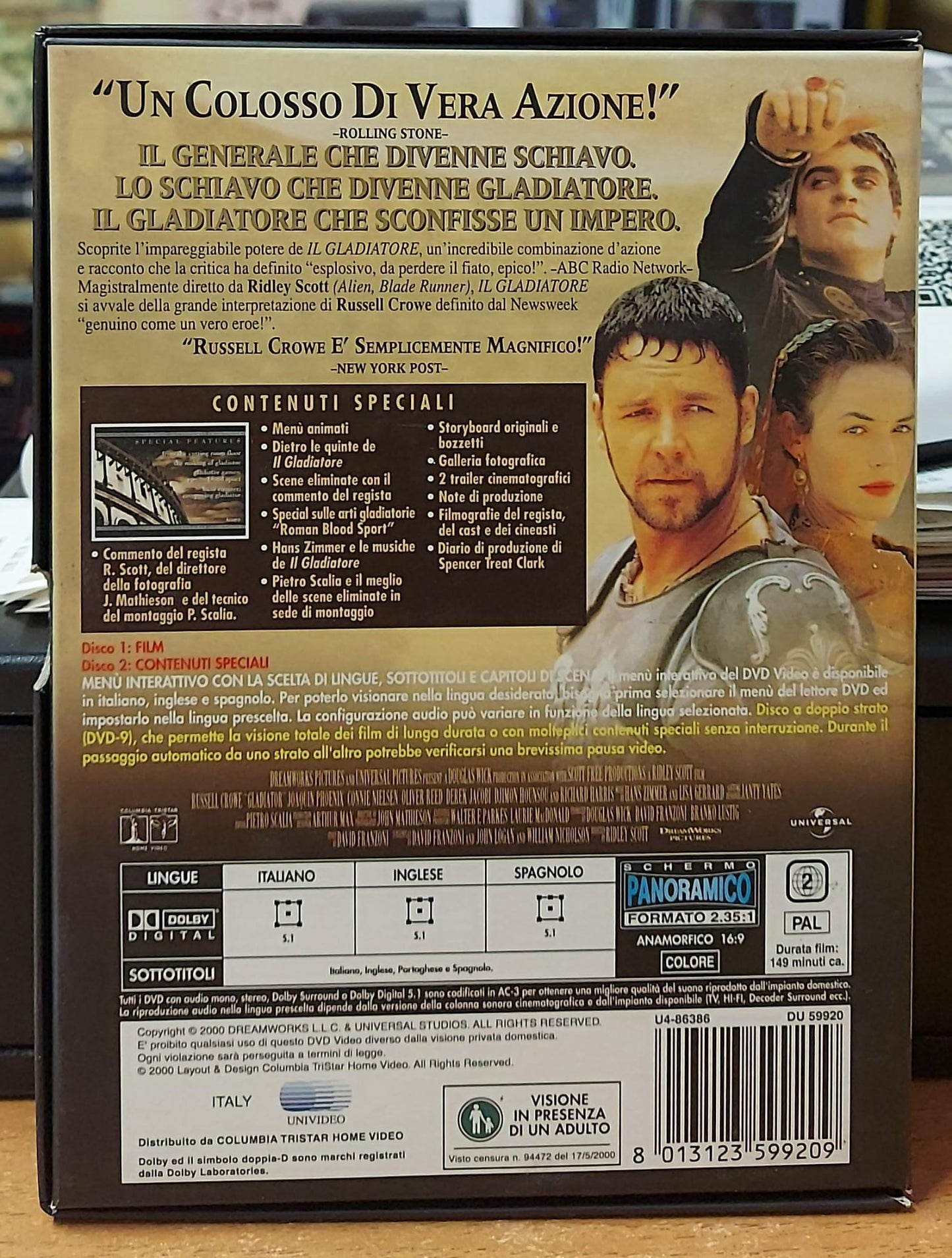 IL GLADIATORE - COLLECTOR'S EDITION 2 DISCHI