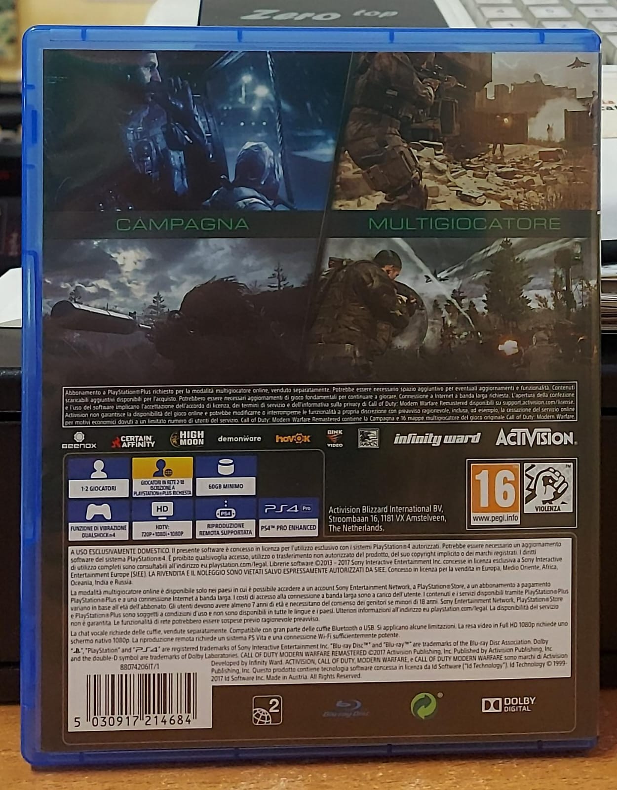 CALL OF DUTY MODERN WARFARE REMASTERED