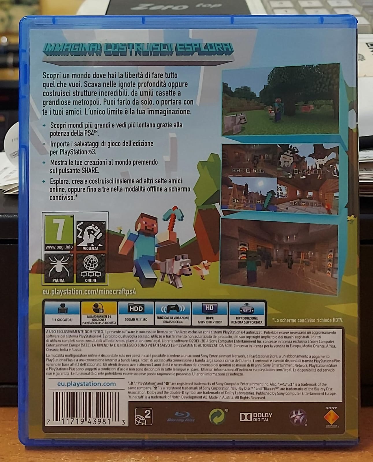 MINECRAFT PLAYSTATION 4 EDITION