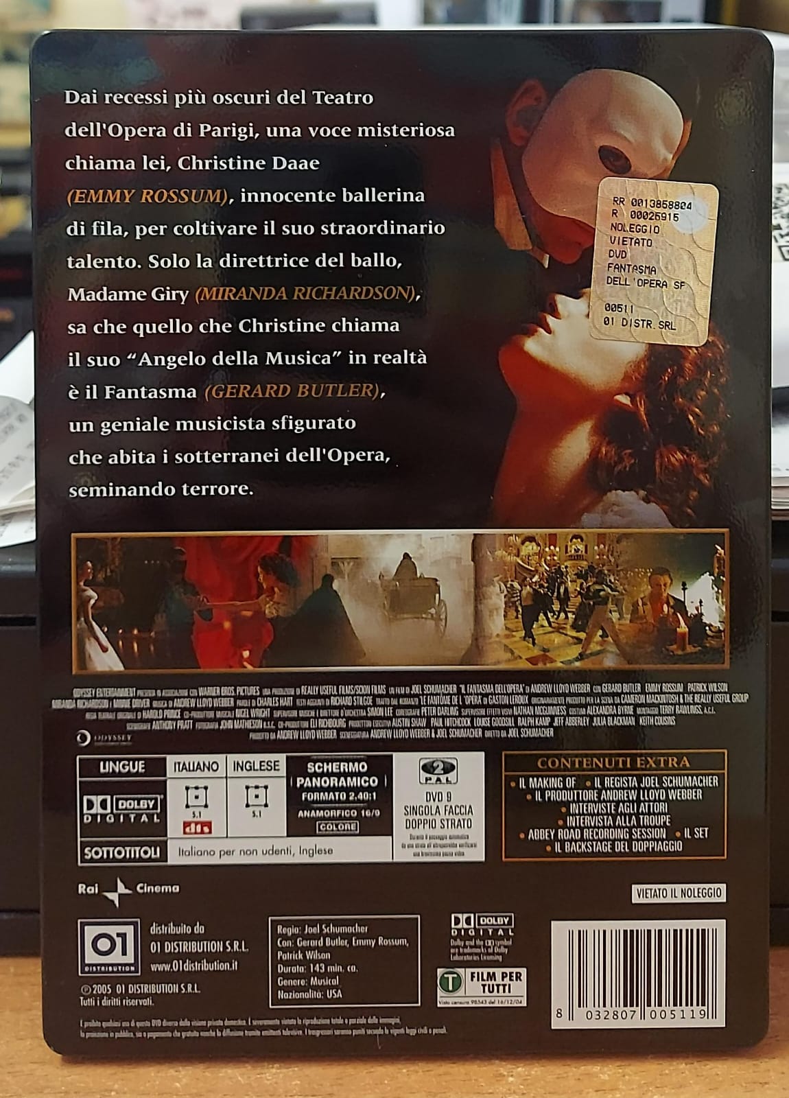 IL FANTASMA DELL'OPERA 2004 - EDIZIONE 2 DISCHI CON STEELBOOK