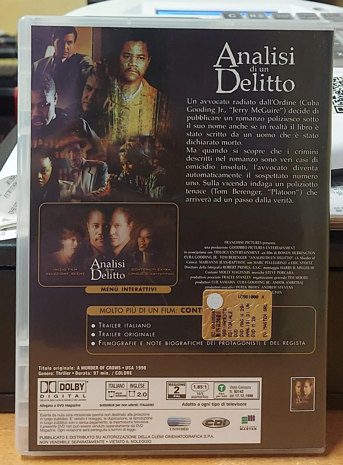 ANALISI DI UN DELITTO