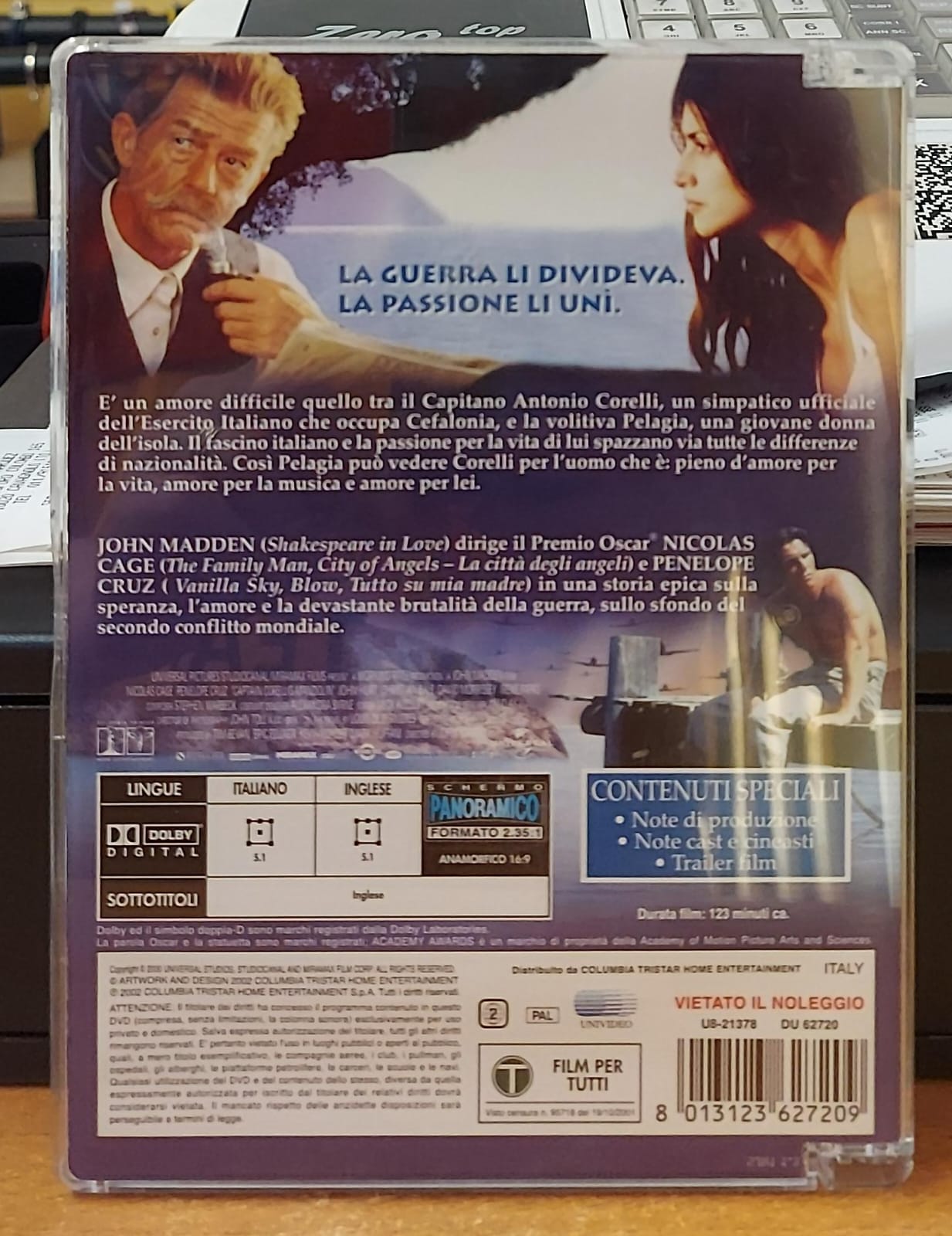 IL MANDOLINO DEL CAPITANO CORELLI - JEWEL BOX