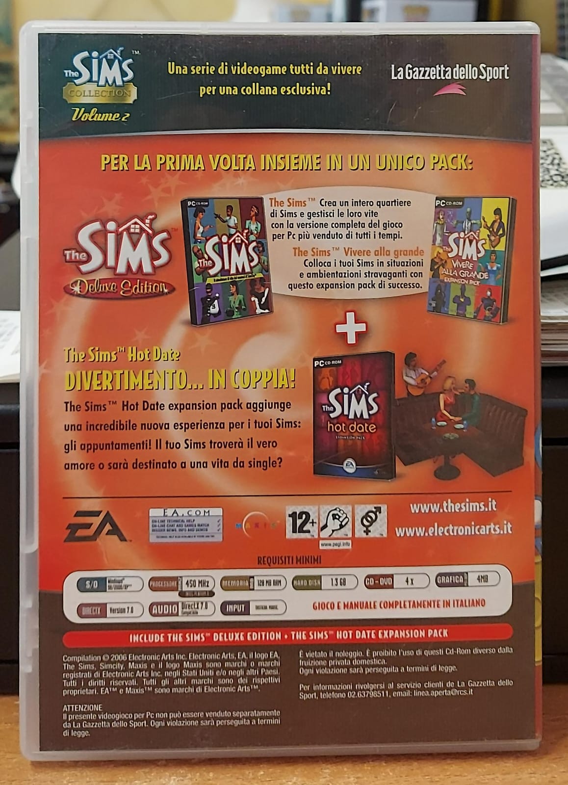 THE SIMS COLLECTION VOLUME 2 SOLO ESPANSIONE HOT DATE
