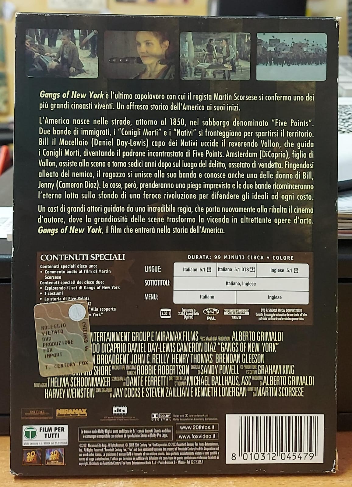 GANGS OF NEW YORK - EDIZIONE SPECIALE 2 DISCHI