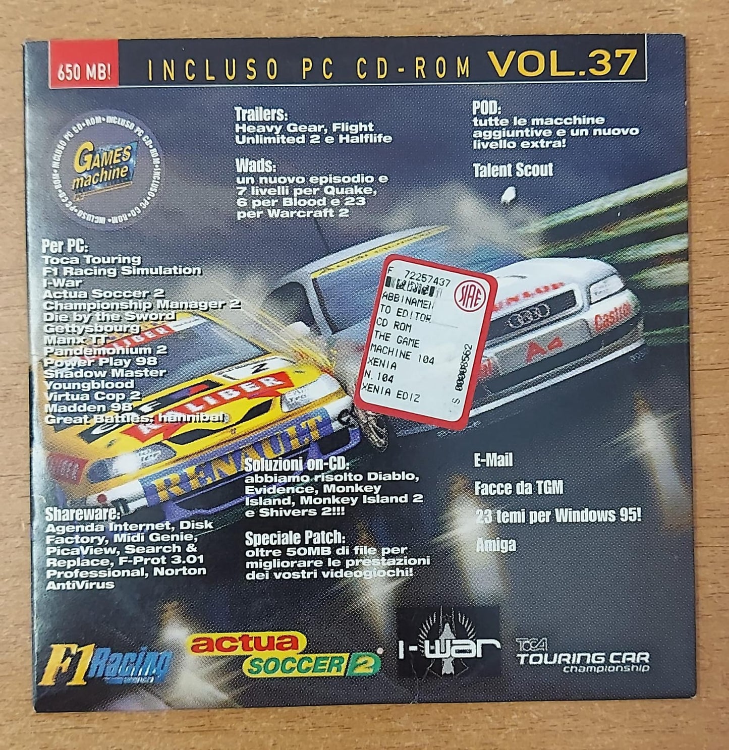 THE GAMES MACHINE PC CD-ROM VOL.37
