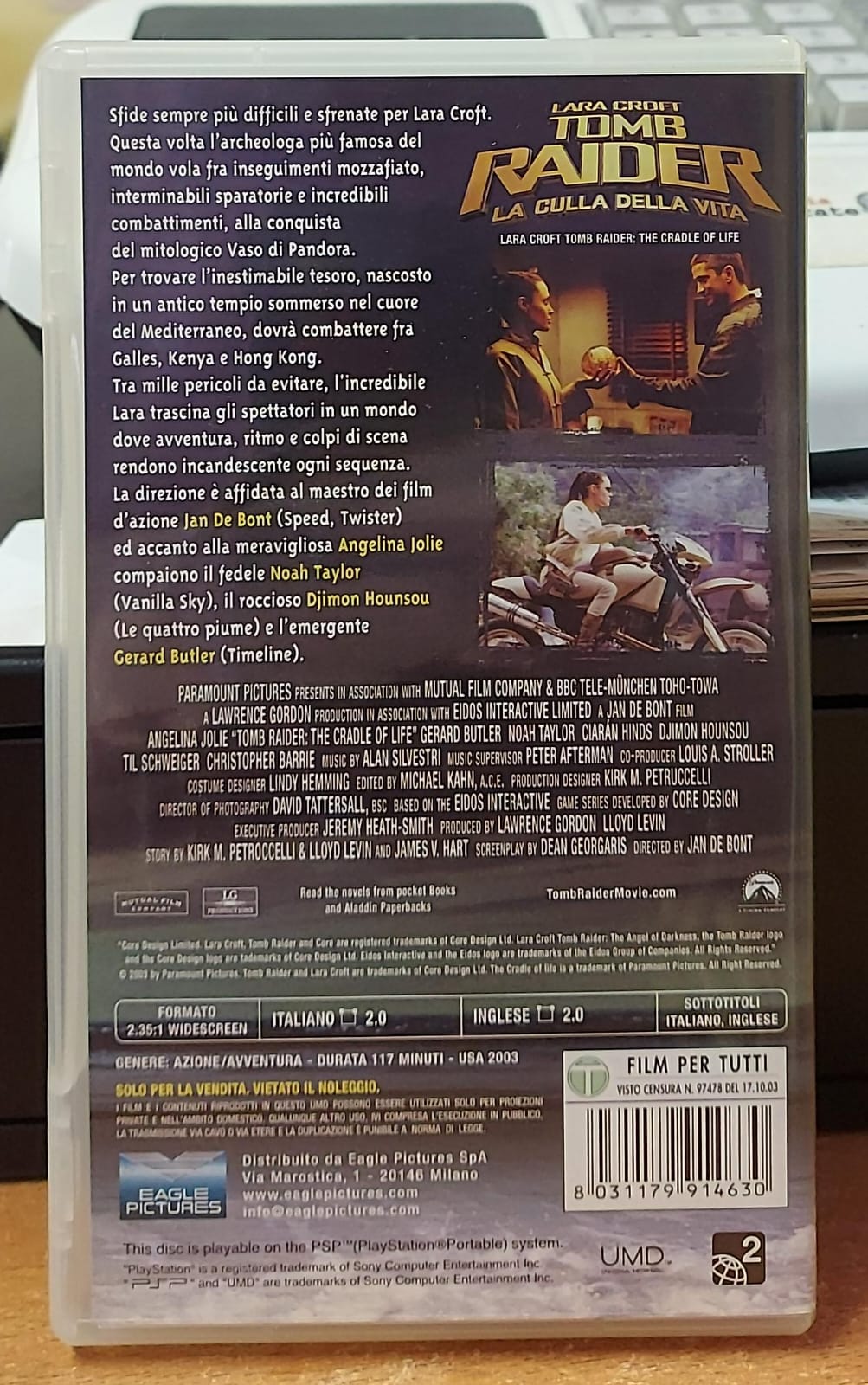 TOMB RAIDER LA CULLA DELLA VITA - UMD FILM