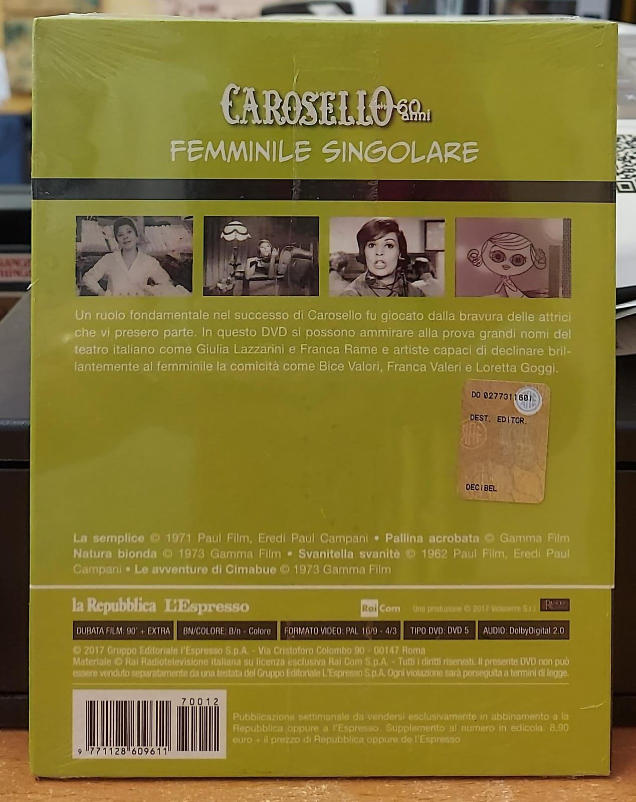 CAROSELLO 60 ANNI VOL.12 FEMMINILE SINGOLARE - NUOVO MAI APERTO