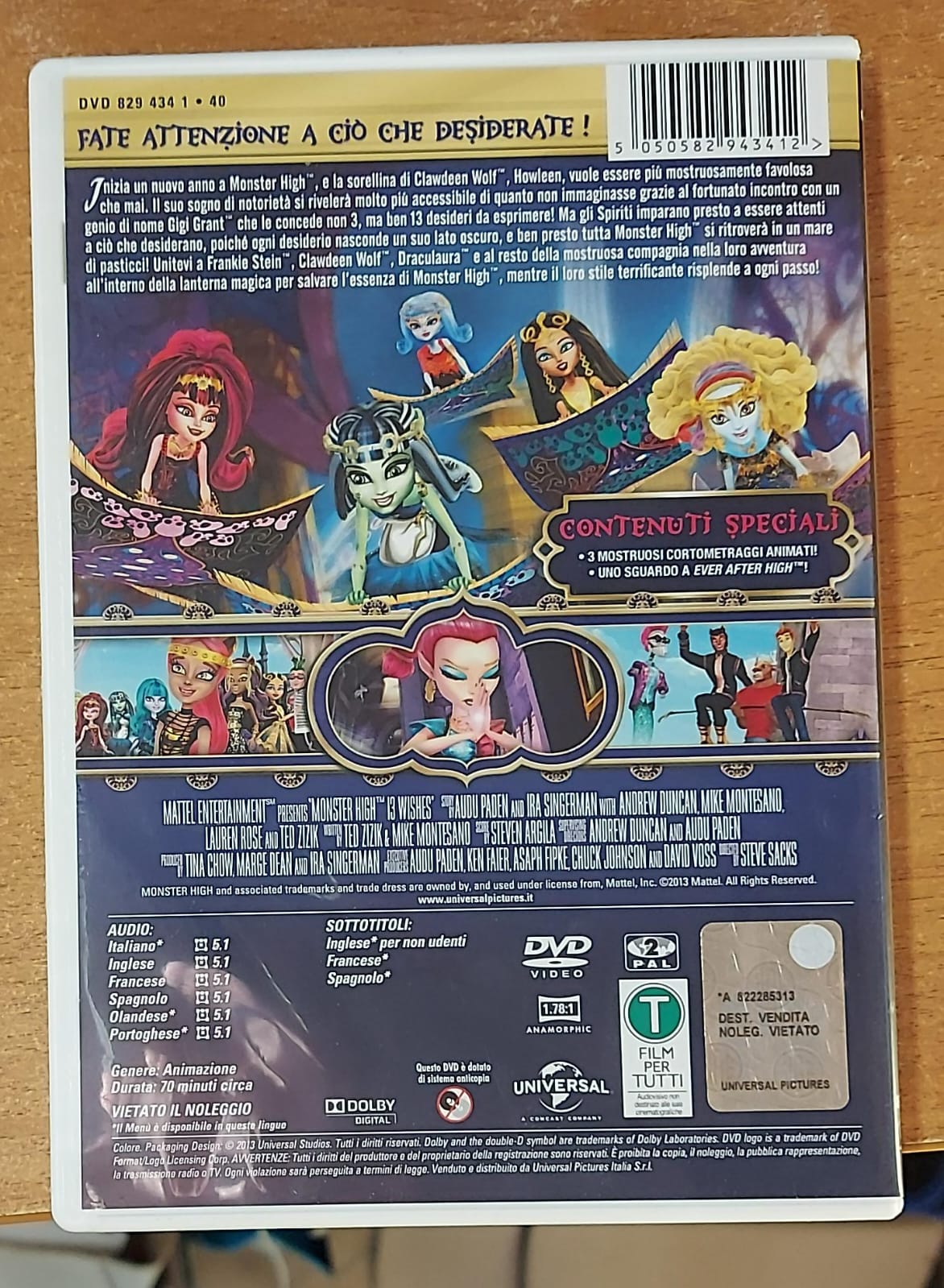 MONSTER HIGH 13 DESIDERI