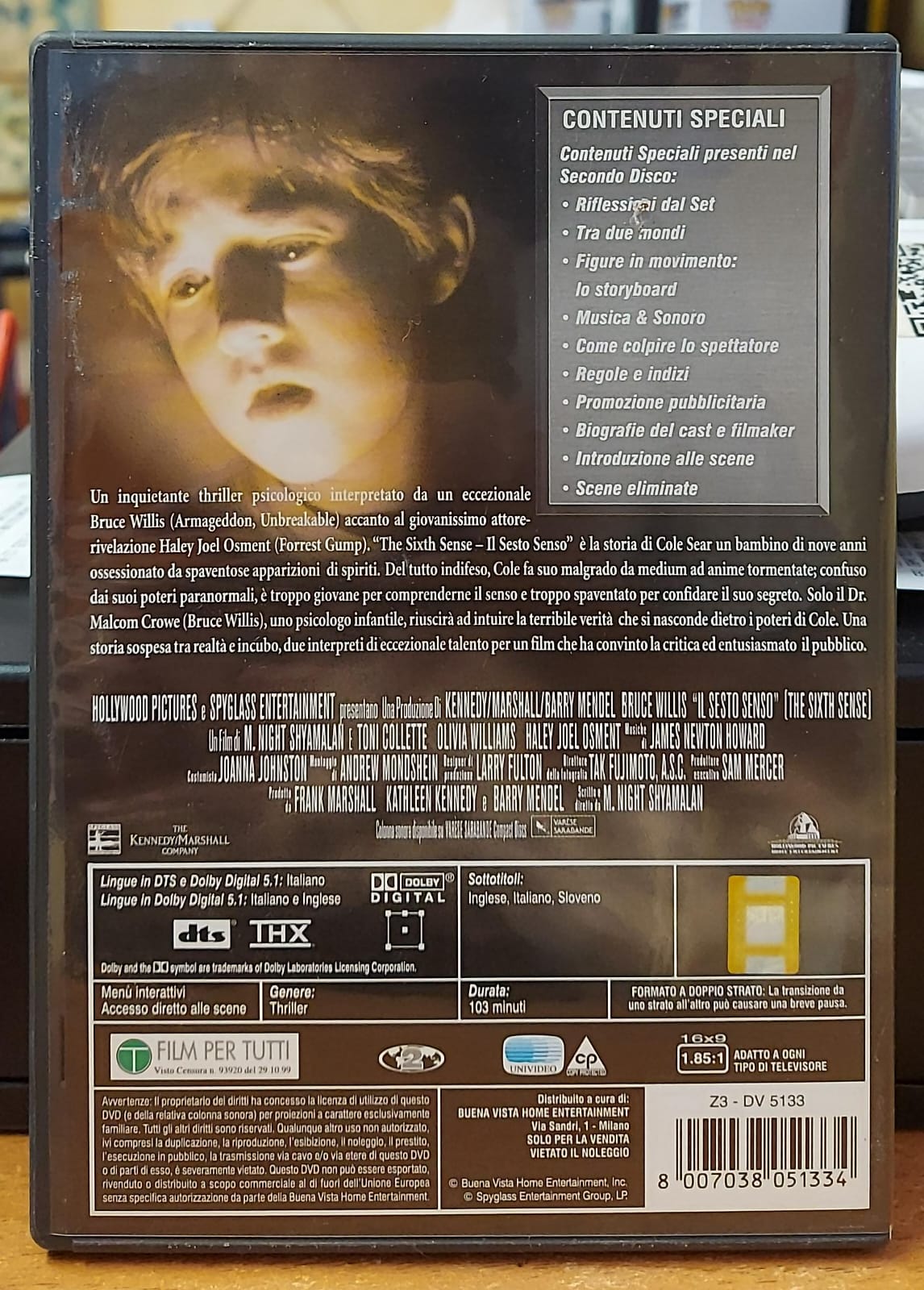 THE SIXTH SENSE IL SESTO SENSO - EDIZIONE DELUXE 2 DVD