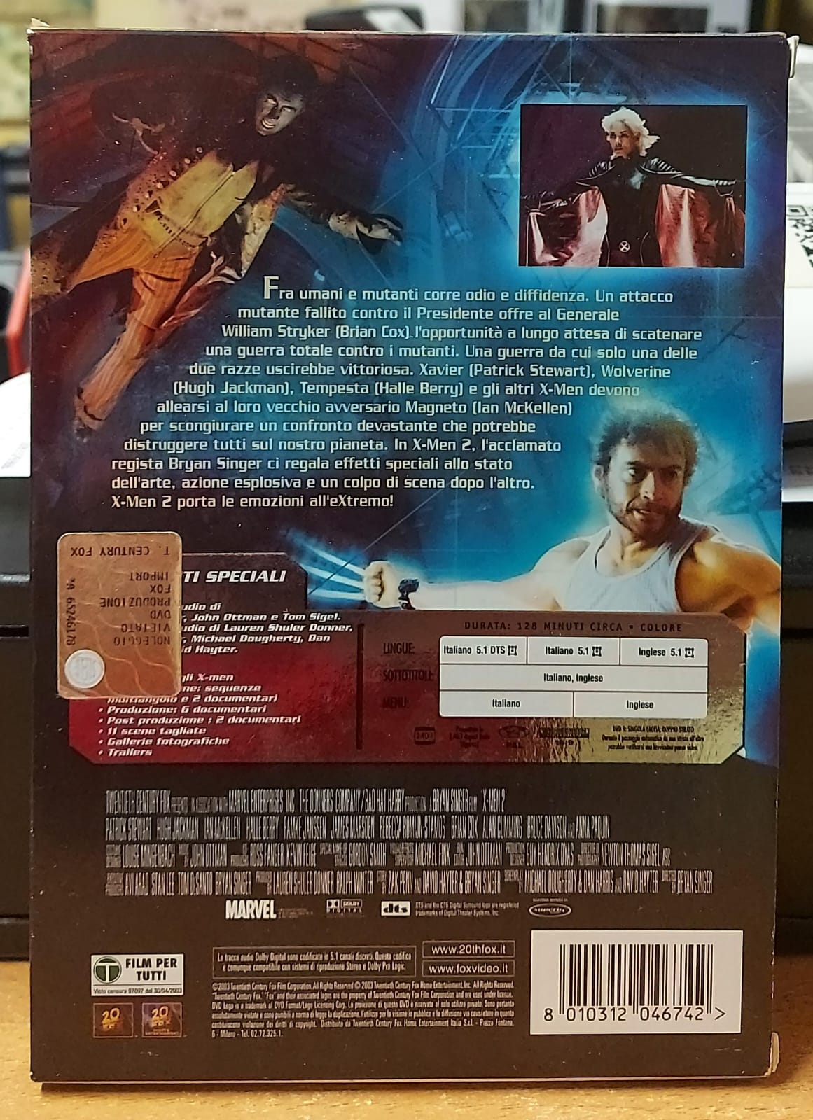 X-MEN 2 - EDIZIONE SPECIALE 2 DISCHI