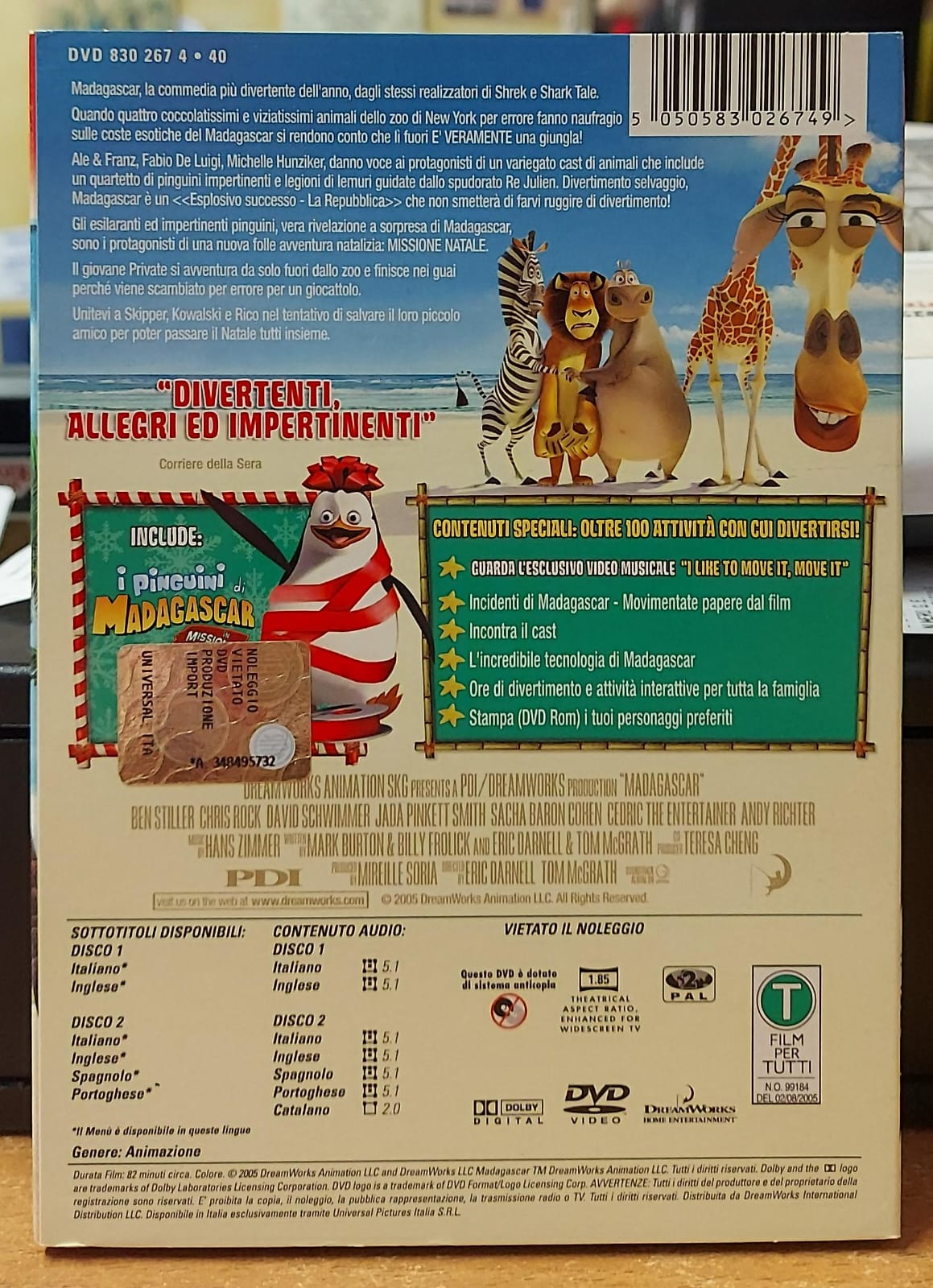 MADAGASCAR - SPECIAL EDITION 2 DISCHI
