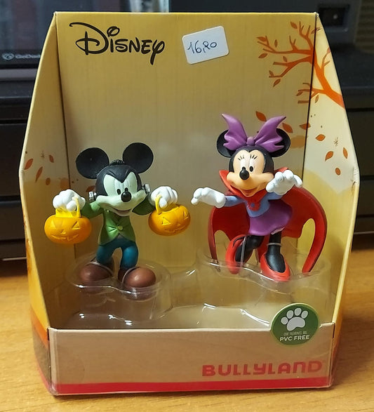 BULLYLAND MICKEY & FRIENDS SET WALT DISNEY TOPOLINO E MINNIE HALLOWEEN