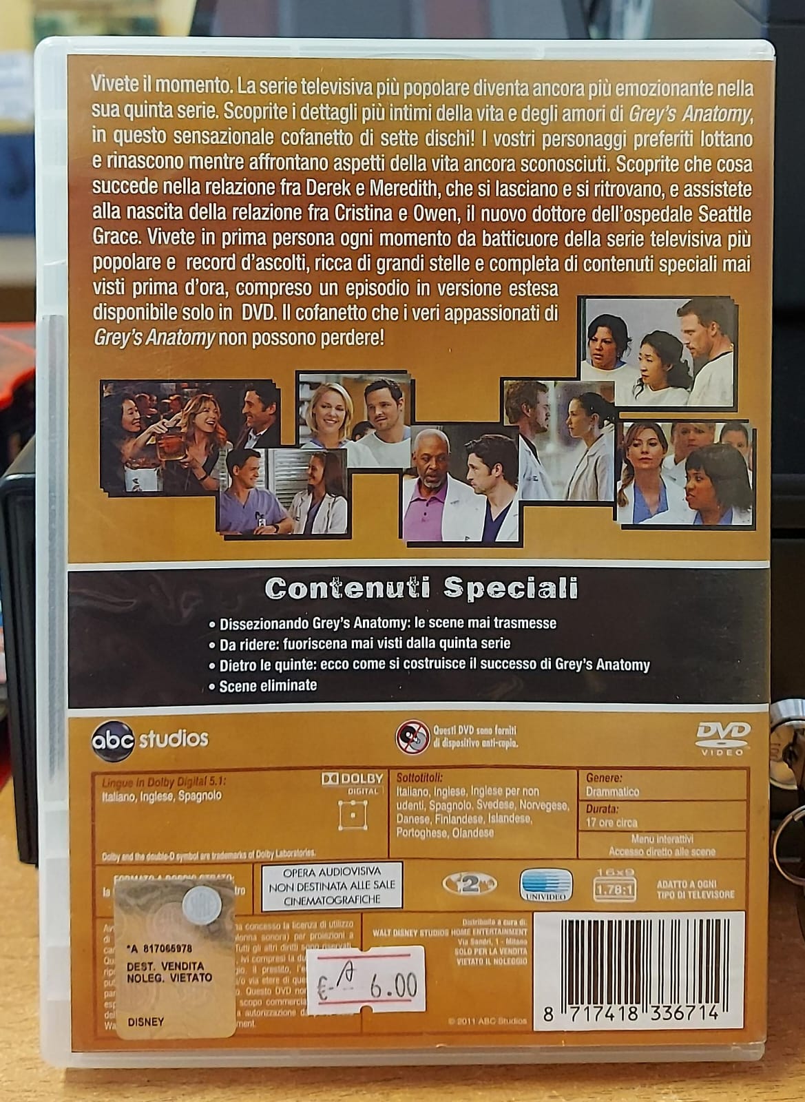 GREY'S ANATOMY QUINTA SERIE 7 DVD