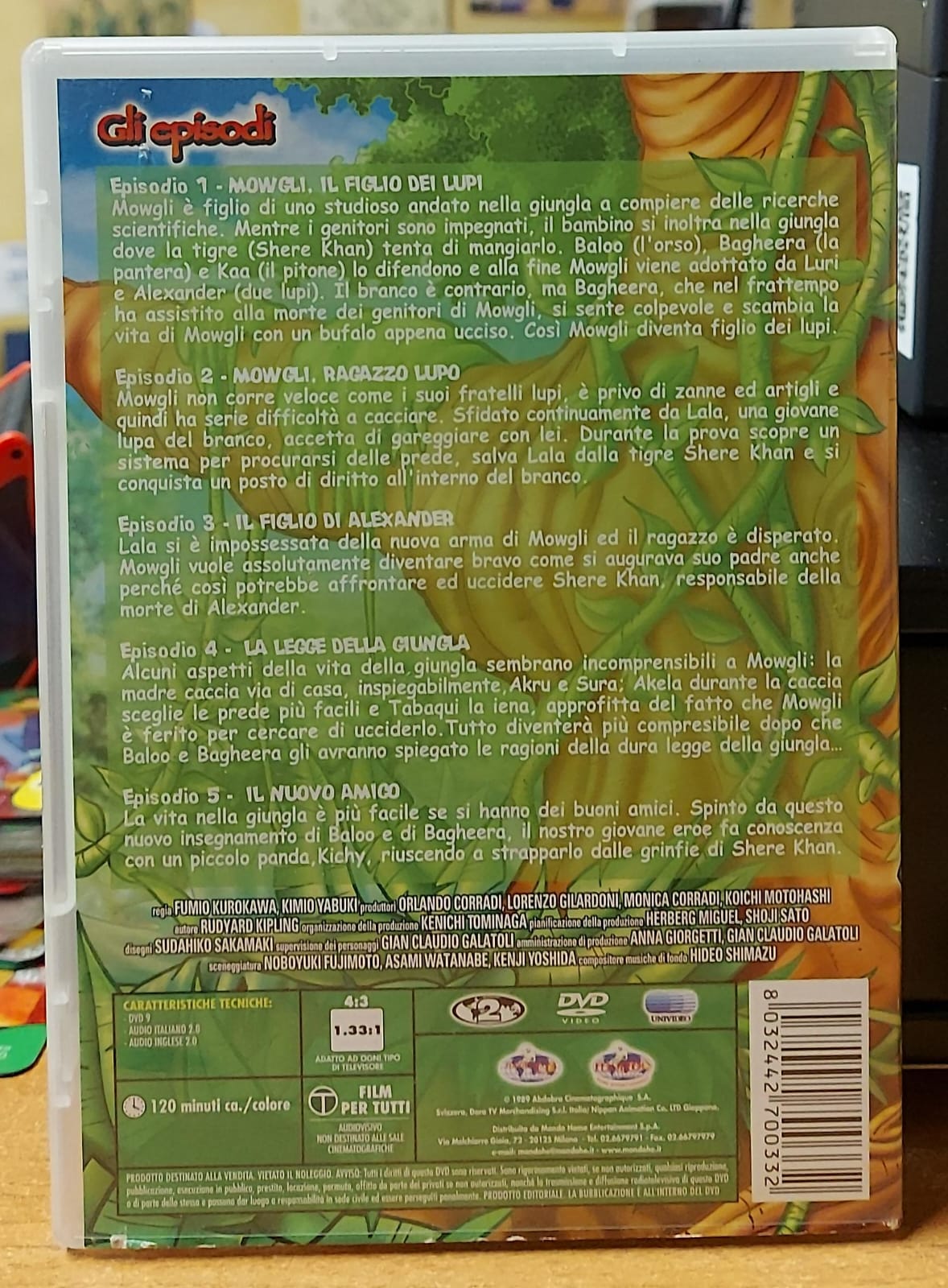 IL LIBRO DELLA GIUNGLA GLI EPISODI 1