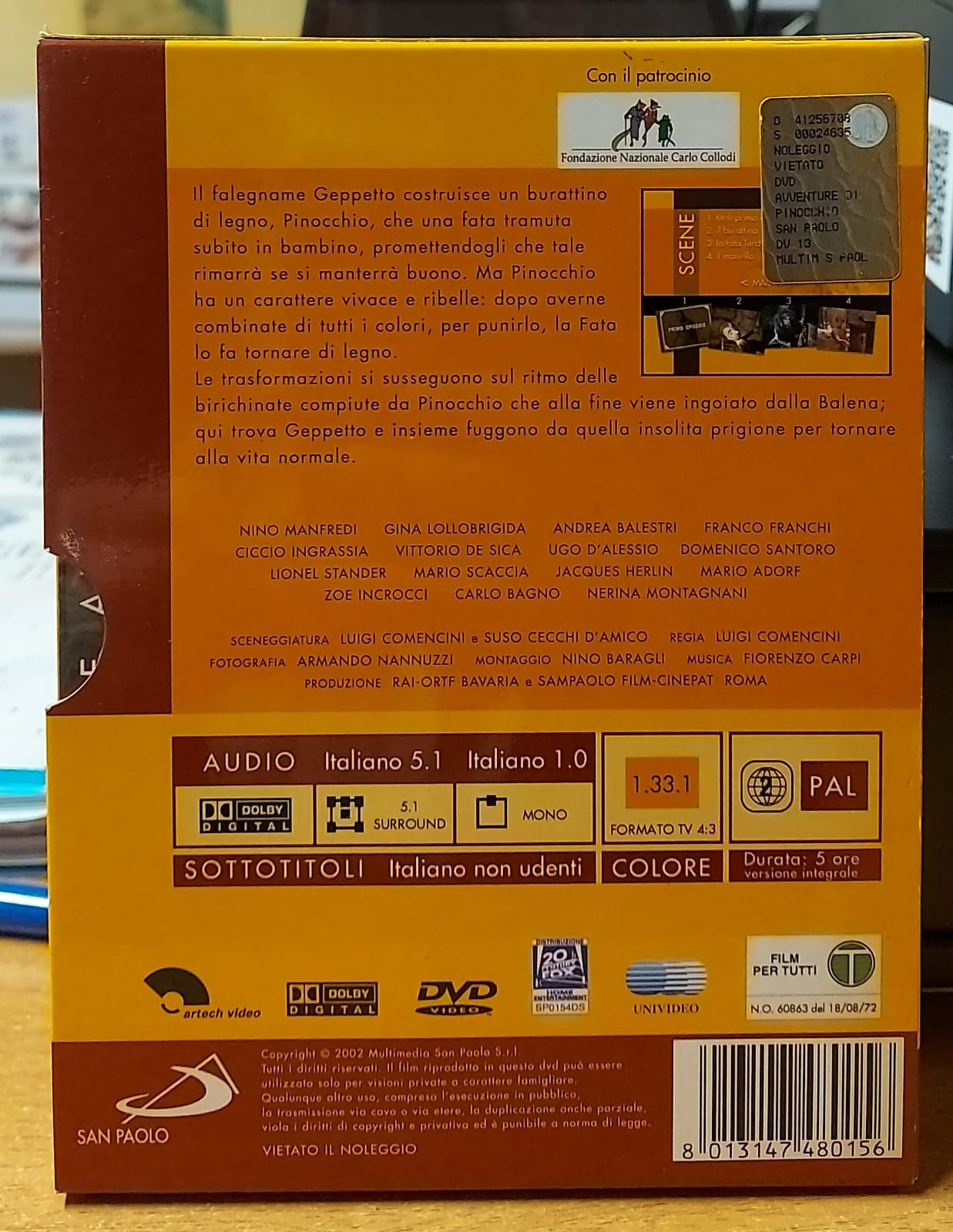 LE AVVENTURE DI PINOCCHIO - EDIZIONE SPECIALE DOPPIO DVD