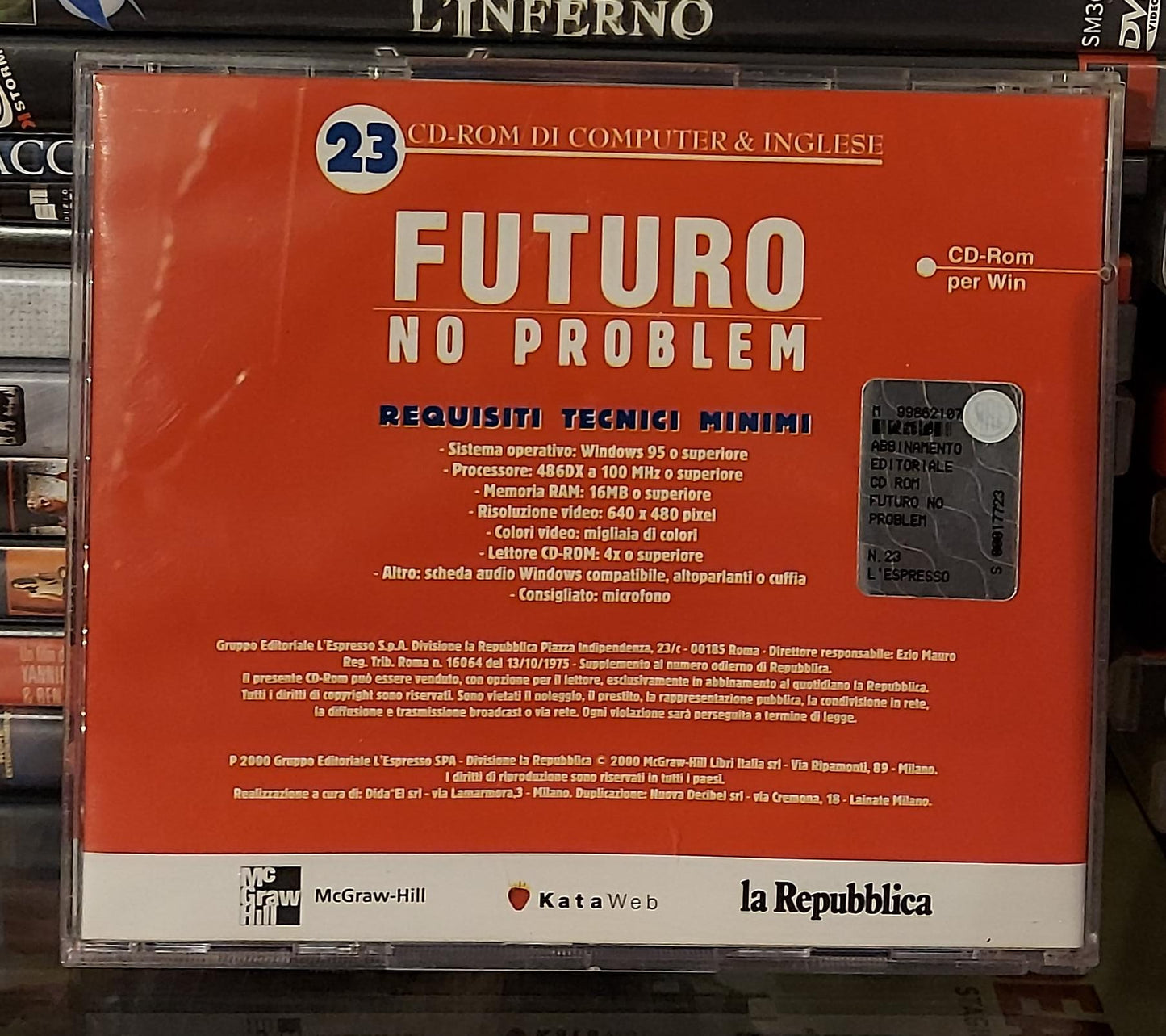 FUTURO NO PROBLEM COLLEZIONE 23 CD-ROM DI COMPUTER & INGLESE
