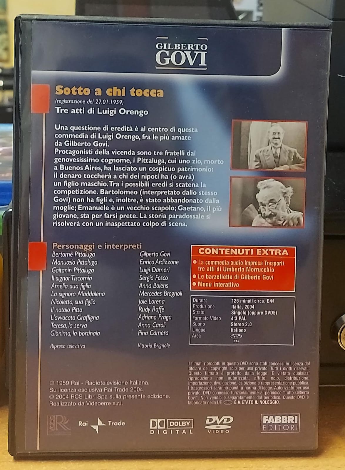 SOTTO A CHI TOCCA - COMMEDIA IN TRE ATTI