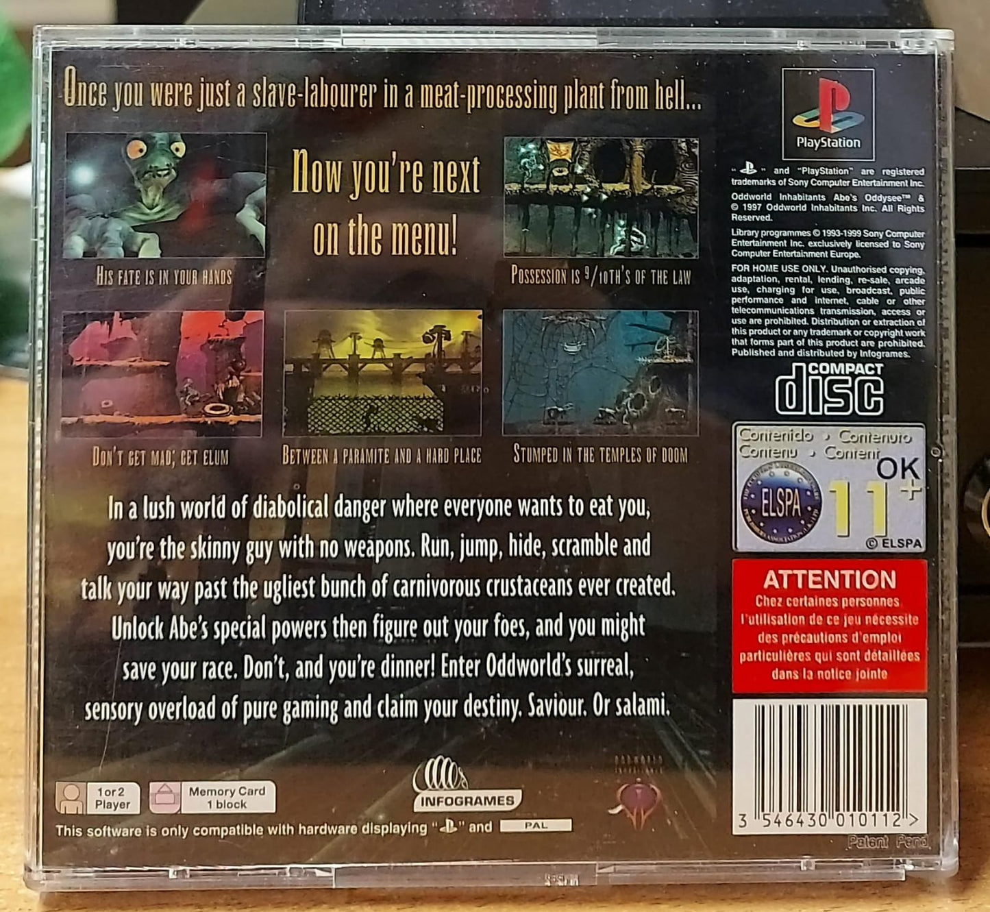 ODDWORLD ABE'S ODDYSEE - LINGUA INGLESE