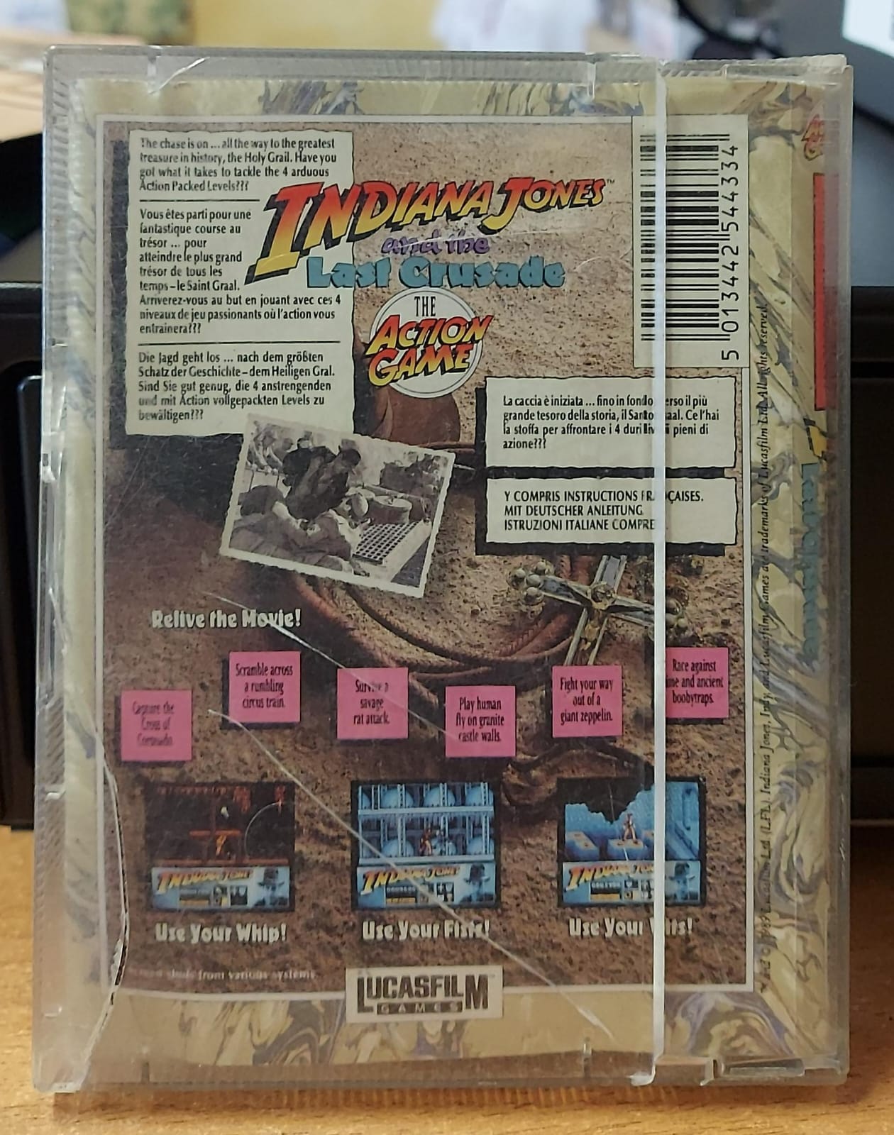 Indiana Jones and the Last Crusade C64 - Gioco Commodore 64 Originale Usato