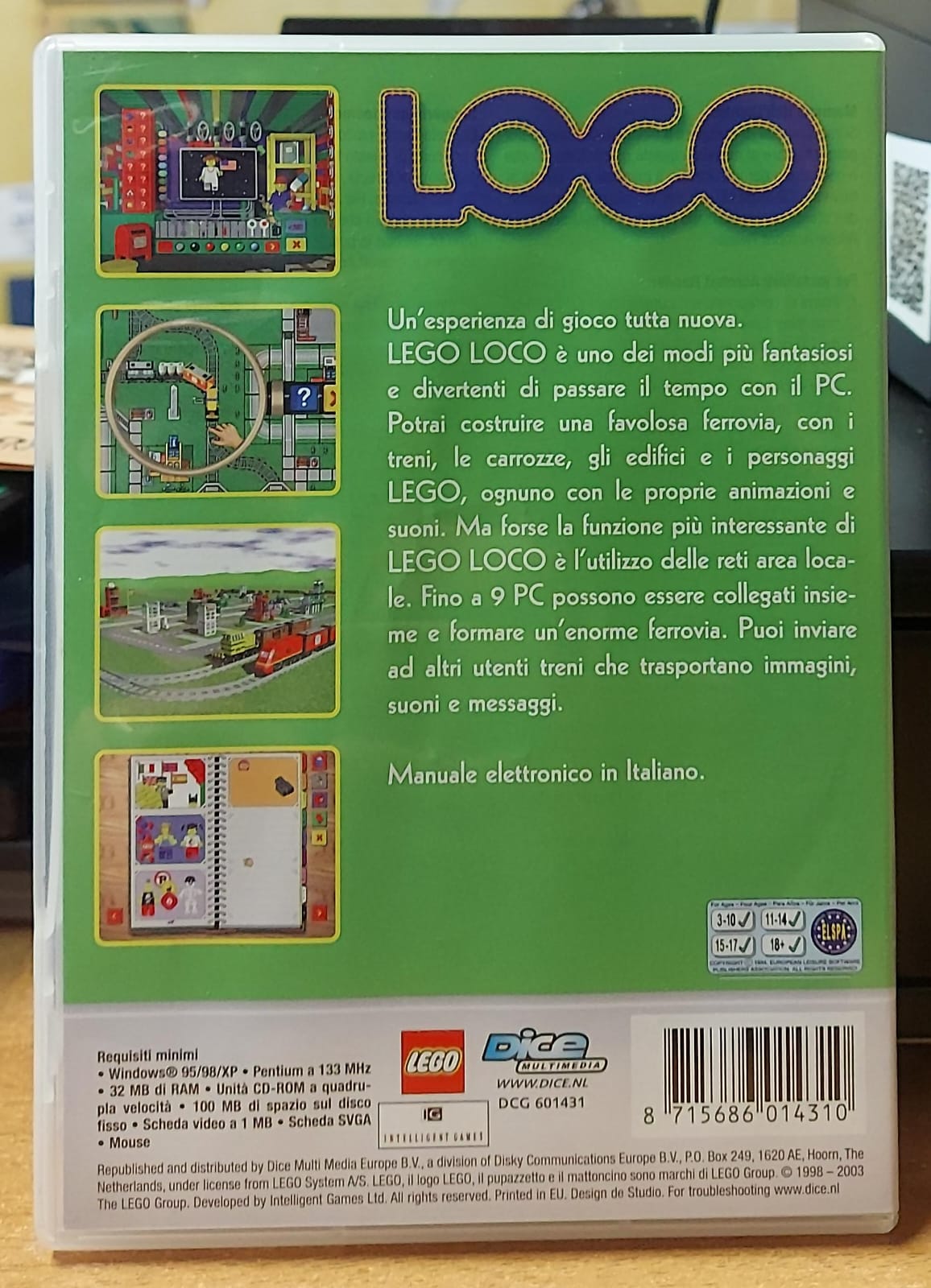 LEGO Loco PC - Gioco Treni LEGO Bambini Usato Italiano