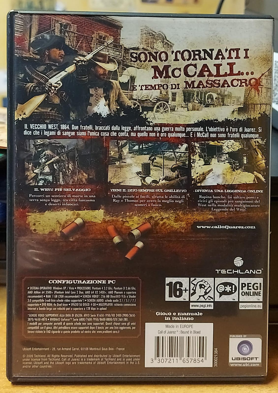 Call of Juarez Bound in Blood PC - FPS Western Usato Italiano