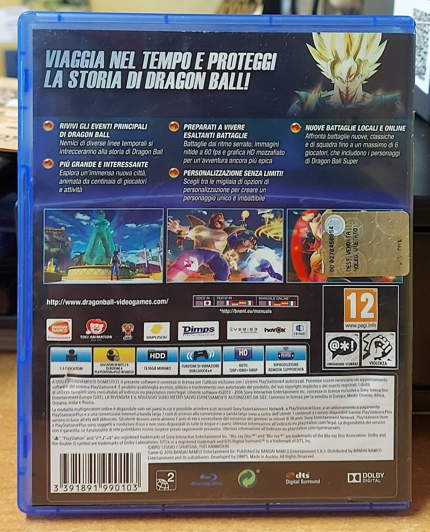 Dragon Ball Xenoverse 2 - PS4 Gioco Azione Combattimento
