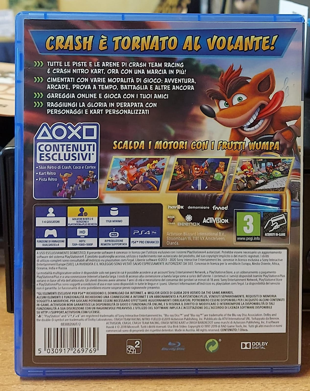 Crash Team Racing Nitro-Fueled - PS4 Gioco Corse Kart Arcade
