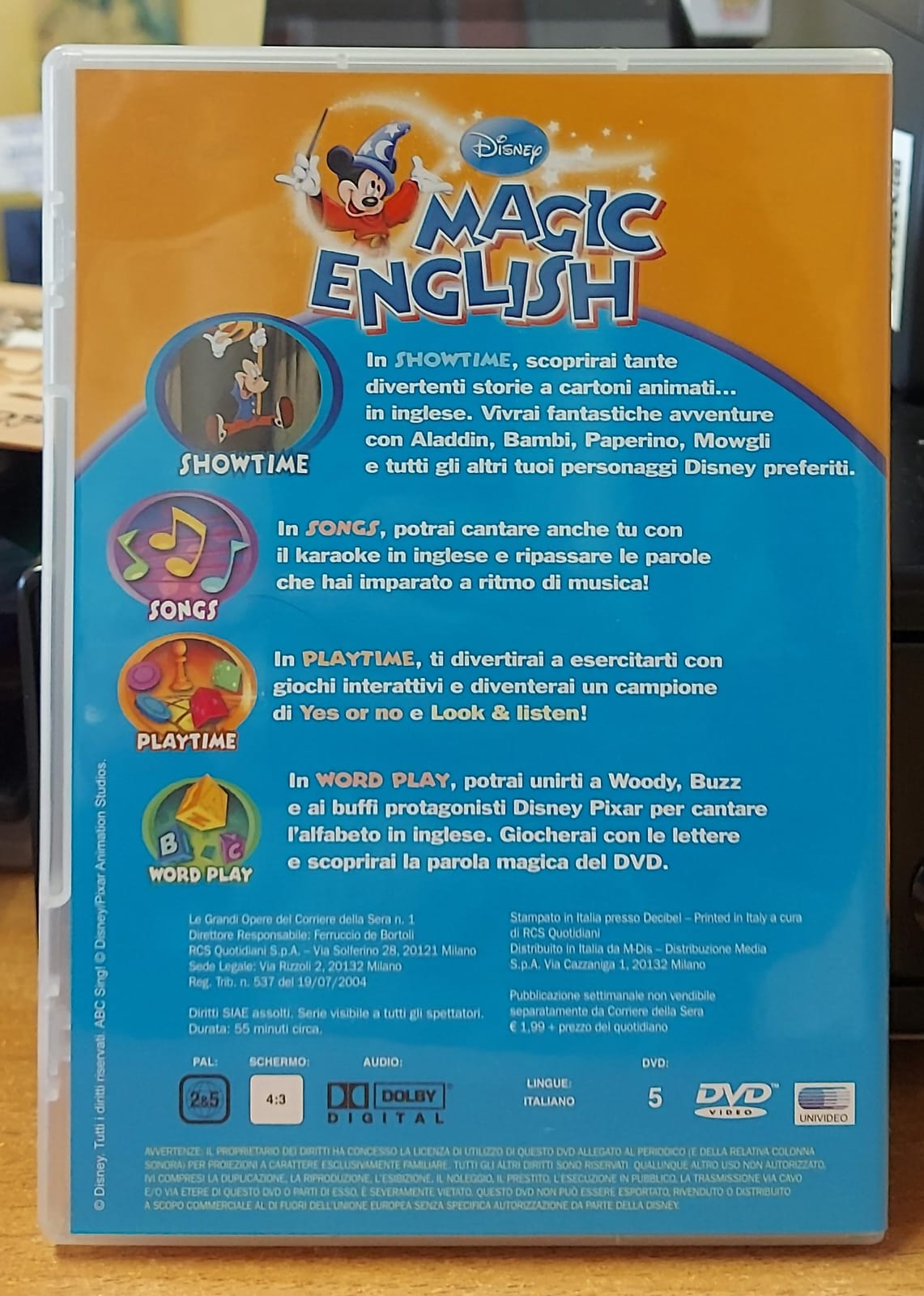 Disney Magic English Vol. 1 Hello Tanti Saluti DVD | Corso Inglese Bambini