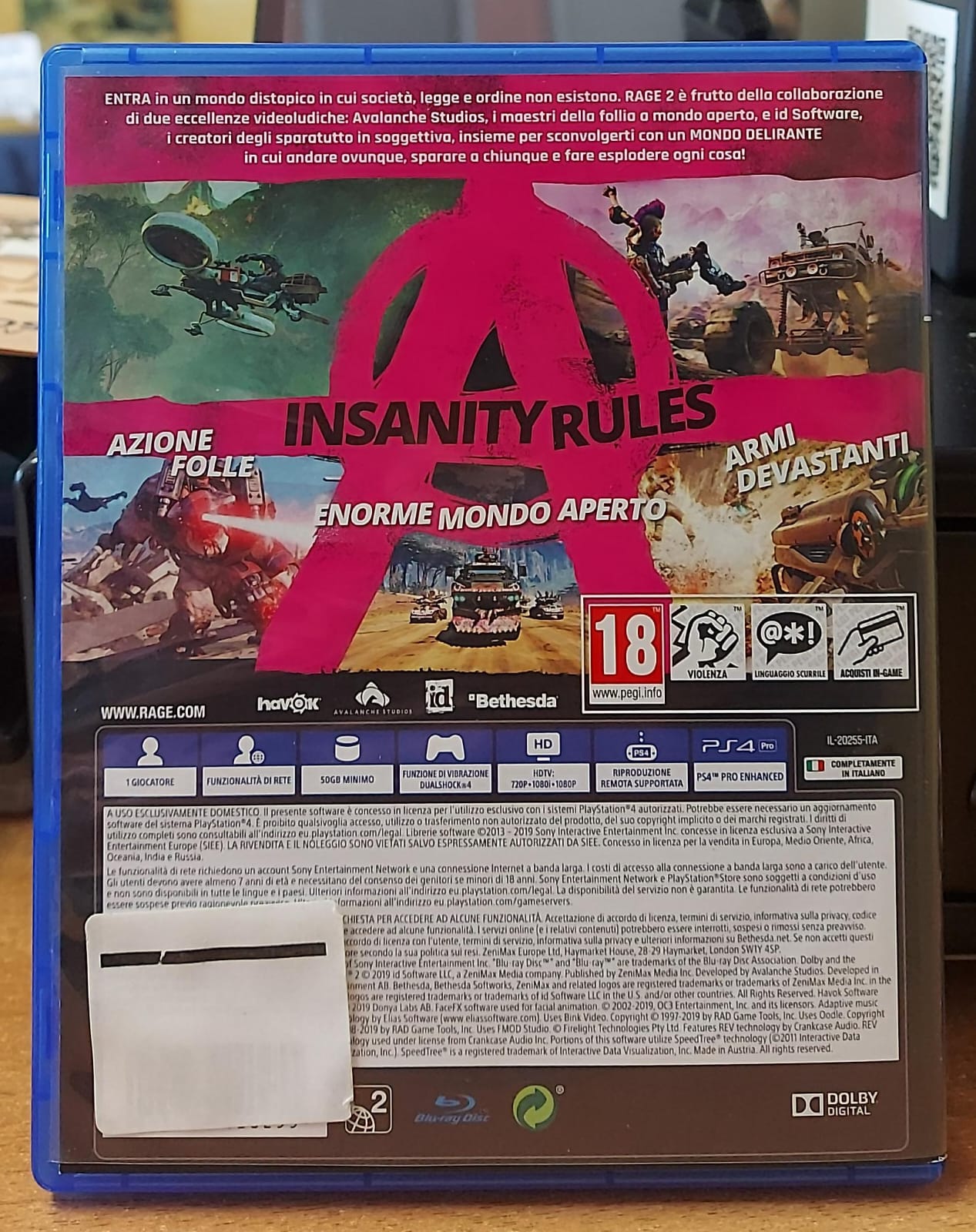 Rage 2 PS4 | Gioco Usato Shooter Open World Post-Apocalittico