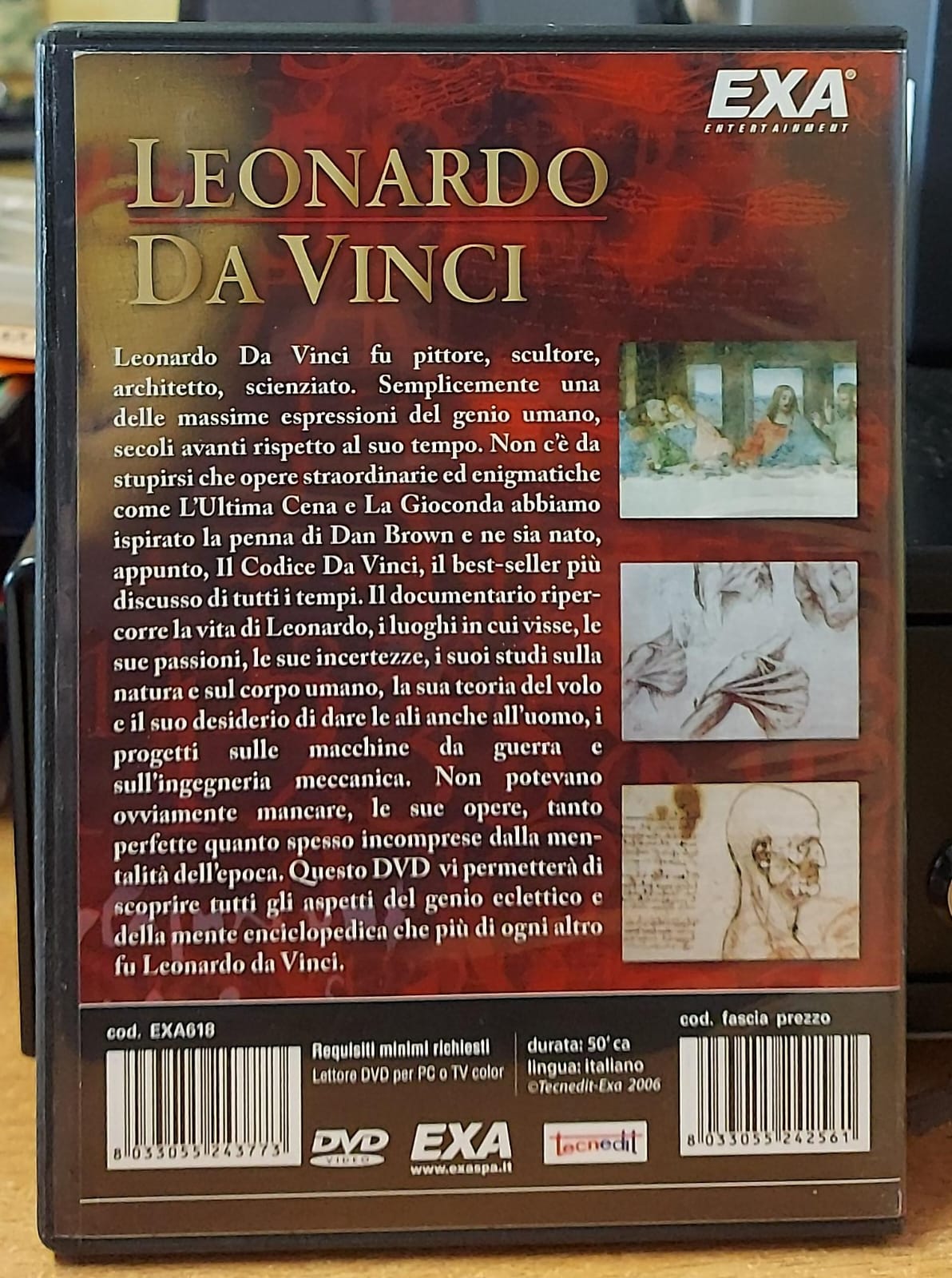 Leonardo da Vinci DVD Documentario - Edizione EXA