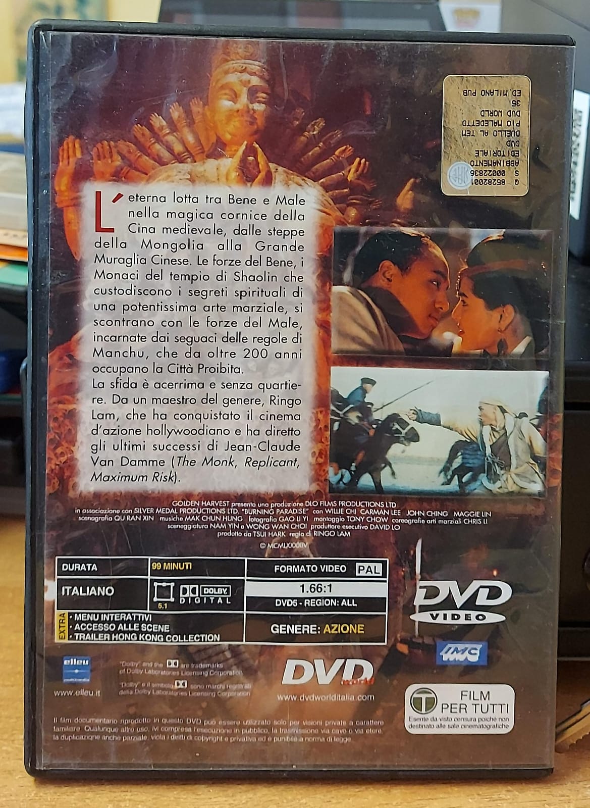 Duello al Tempio Maledetto DVD - Film Arti Marziali