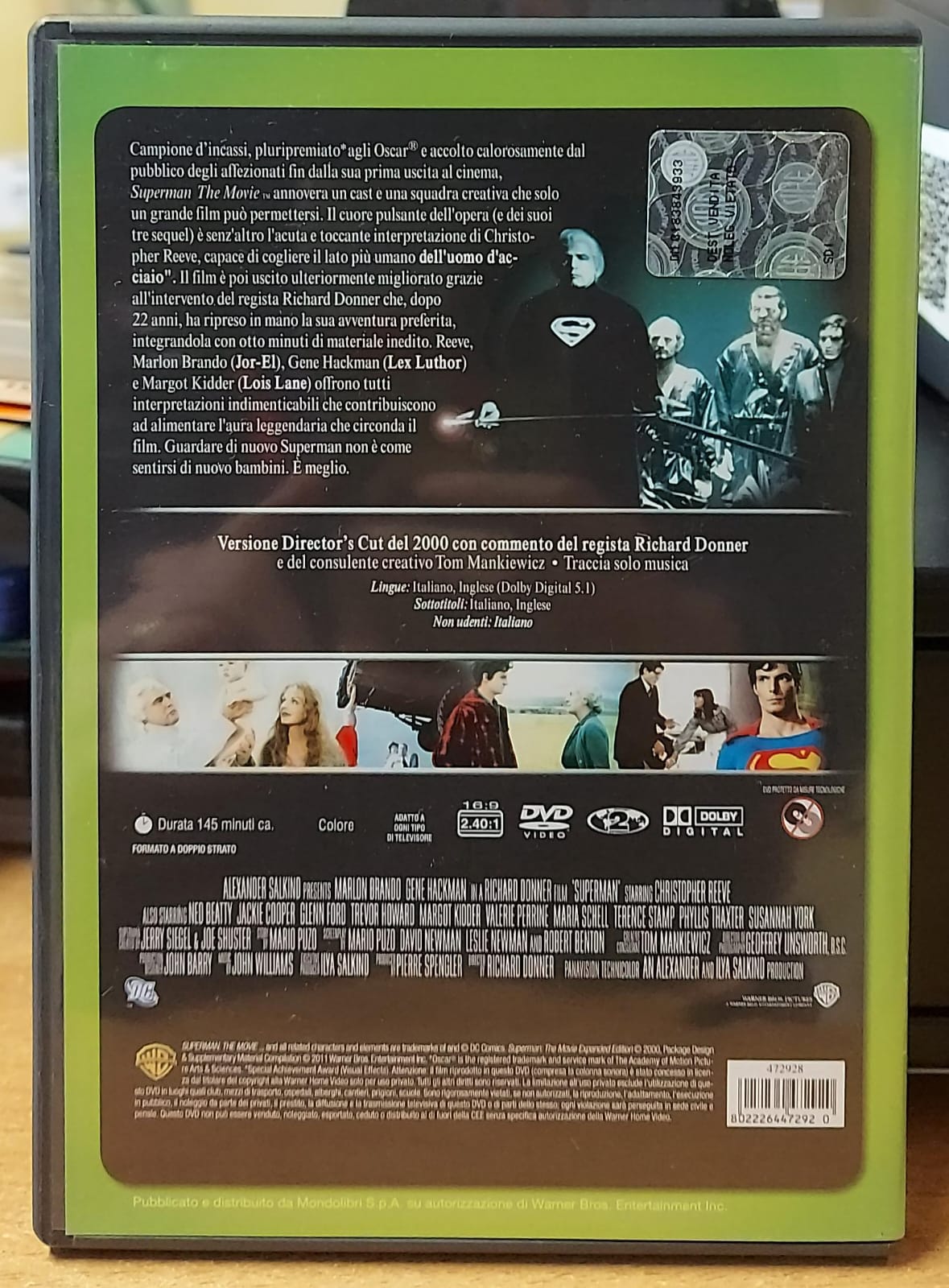 Superman The Movie DVD - Film Classico 1978 Christopher Reeve