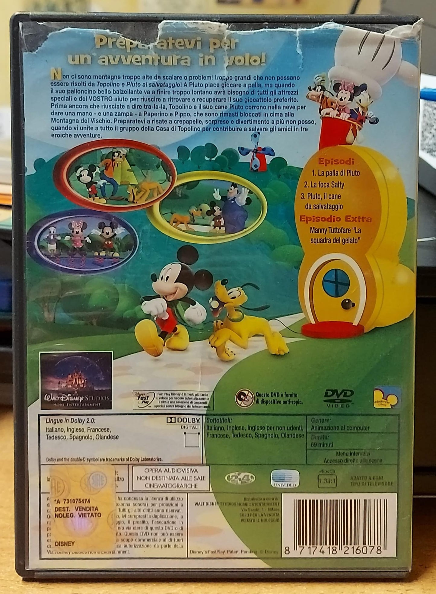 La Casa di Topolino - Topolino e Pluto al Salvataggio DVD Usato