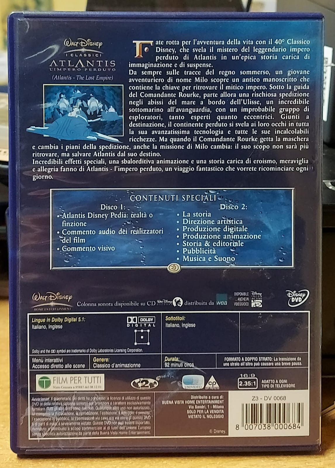 ATLANTIS L'IMPERO PERDUTO DELUXE EDITION - 2 DVD