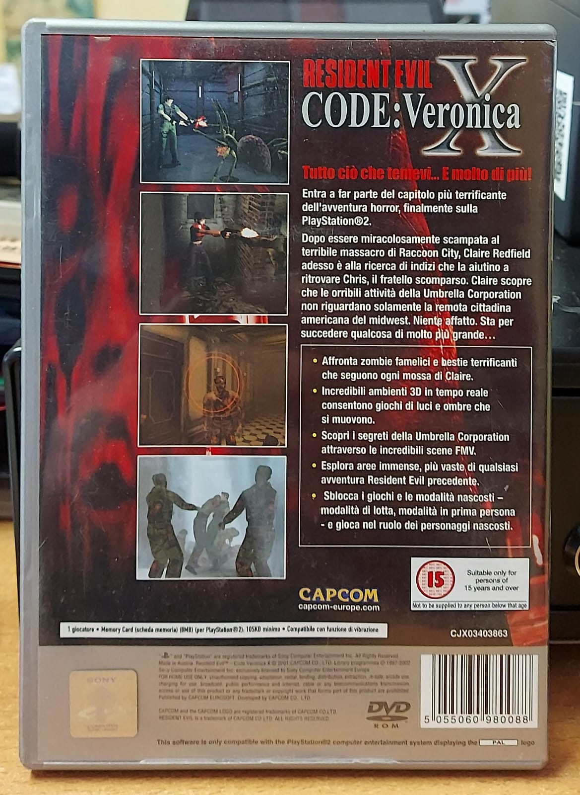 Resident Evil Code Veronica X - PS2 Platinum Edition