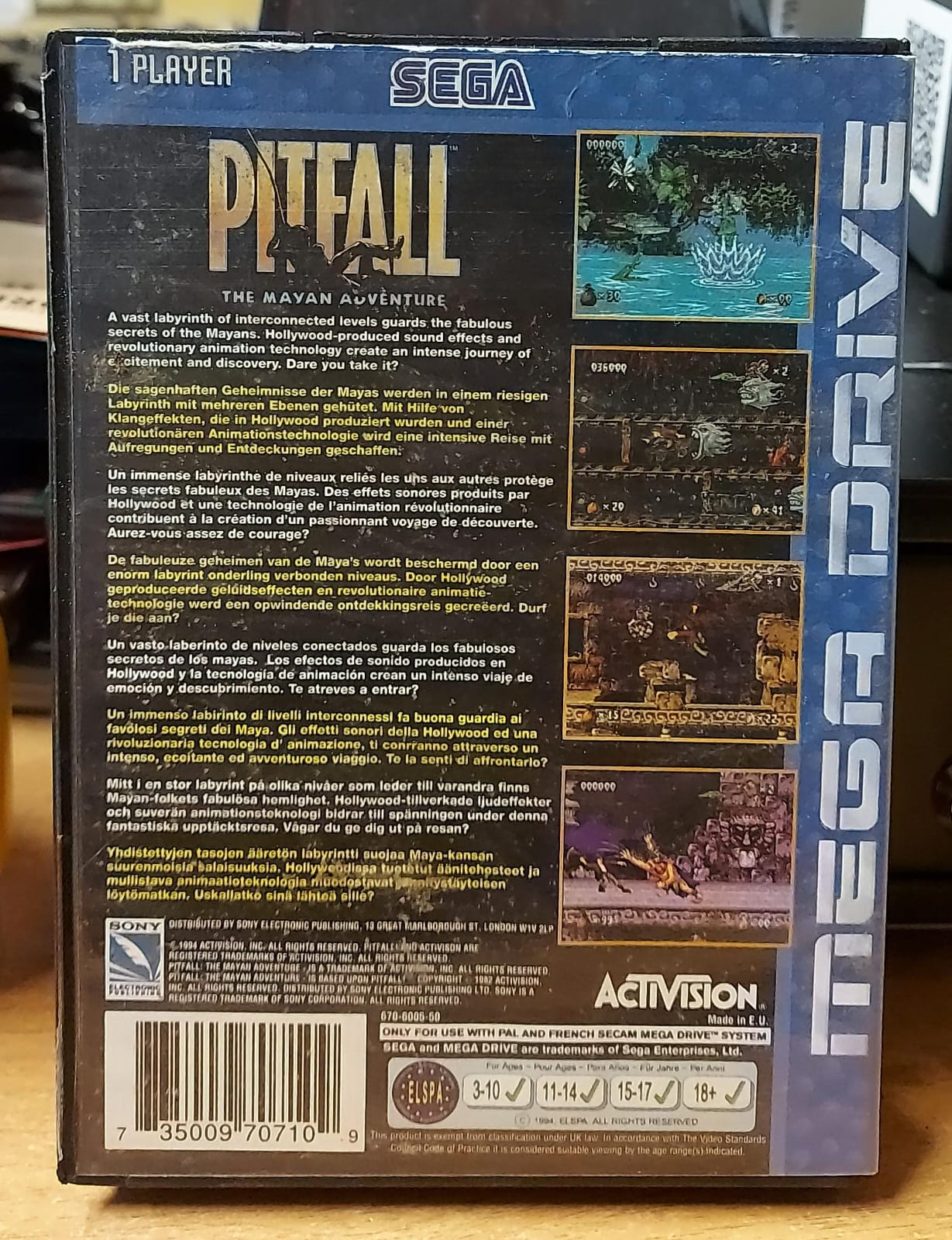 Pitfall The Mayan Adventure Sega Mega Drive - Gioco Completo