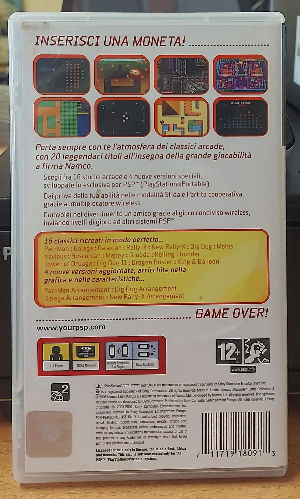 Namco Museum Battle Collection PSP - Gioco Usato Originale